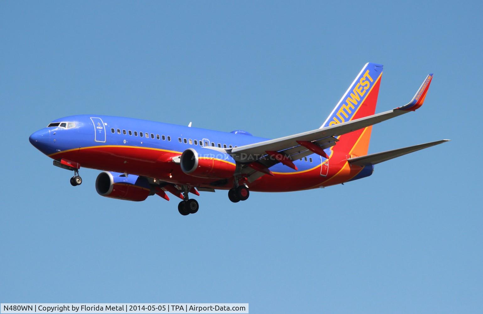 N480WN, 2004 Boeing 737-7H4 C/N 33998, Southwest