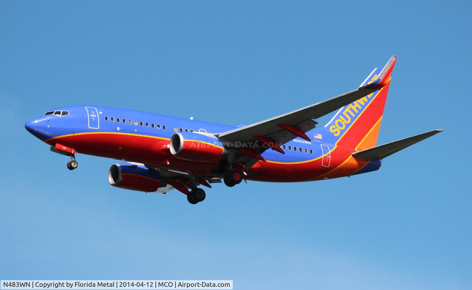 N483WN, 2004 Boeing 737-7H4 C/N 32472, Southwest