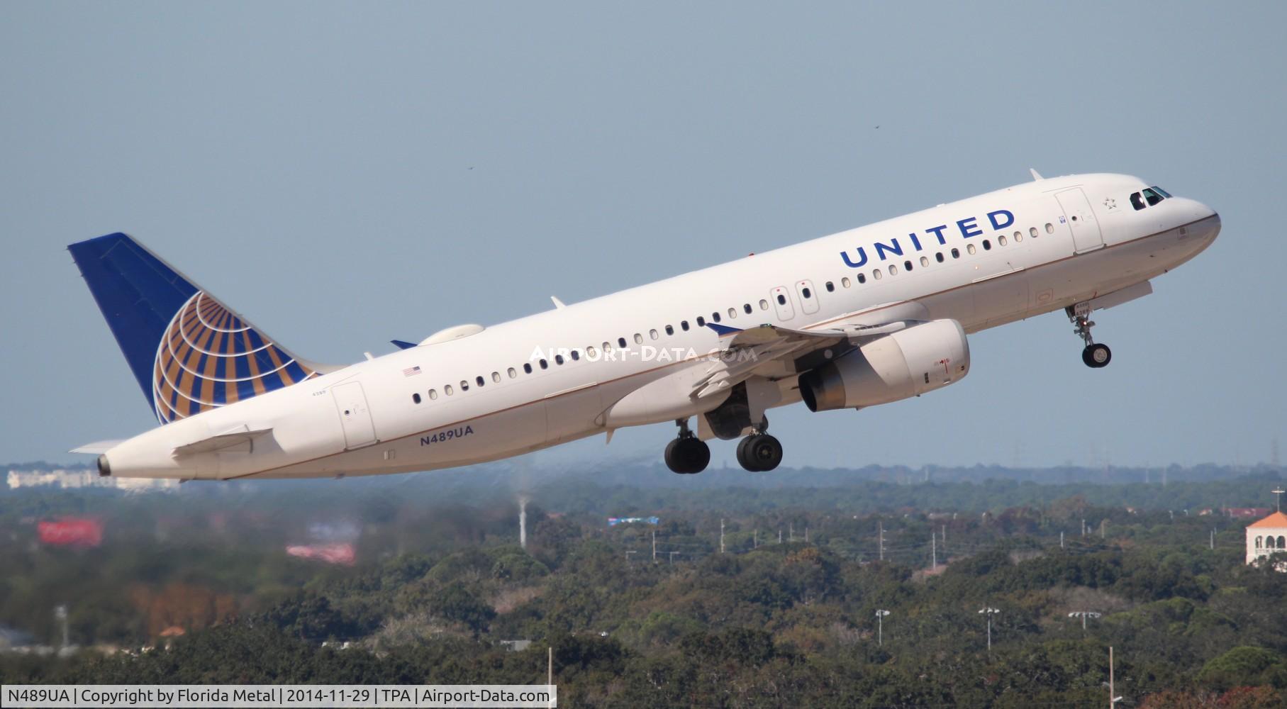 N489UA, 2002 Airbus A320-232 C/N 1702, United