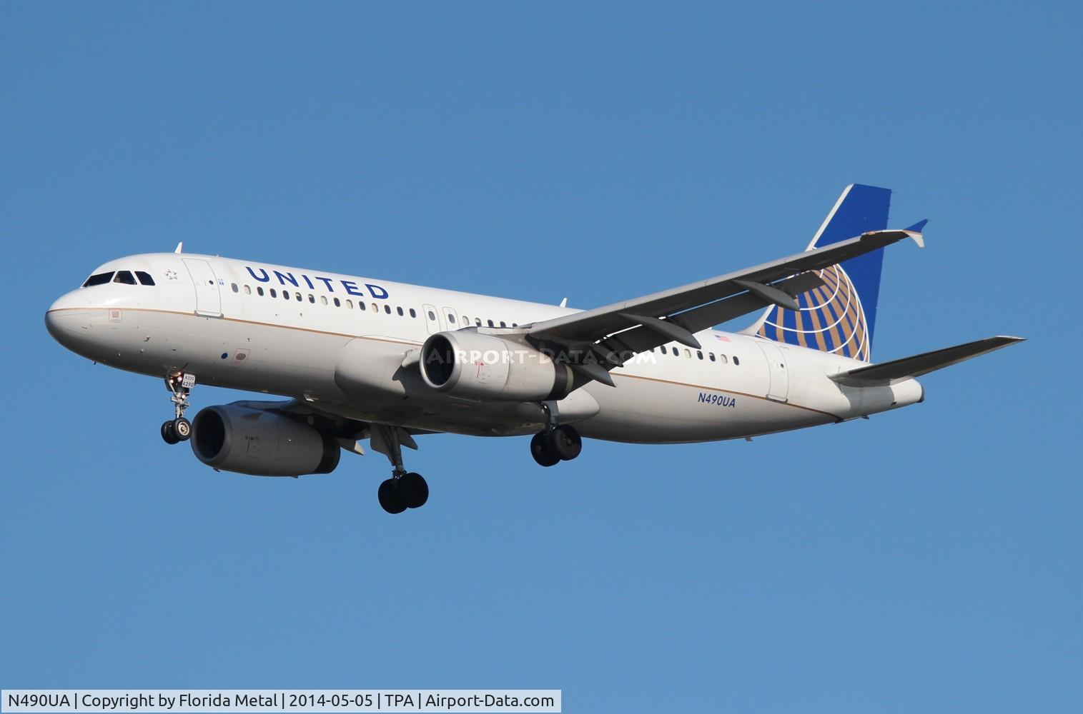 N490UA, 2002 Airbus A320-232 C/N 1728, United