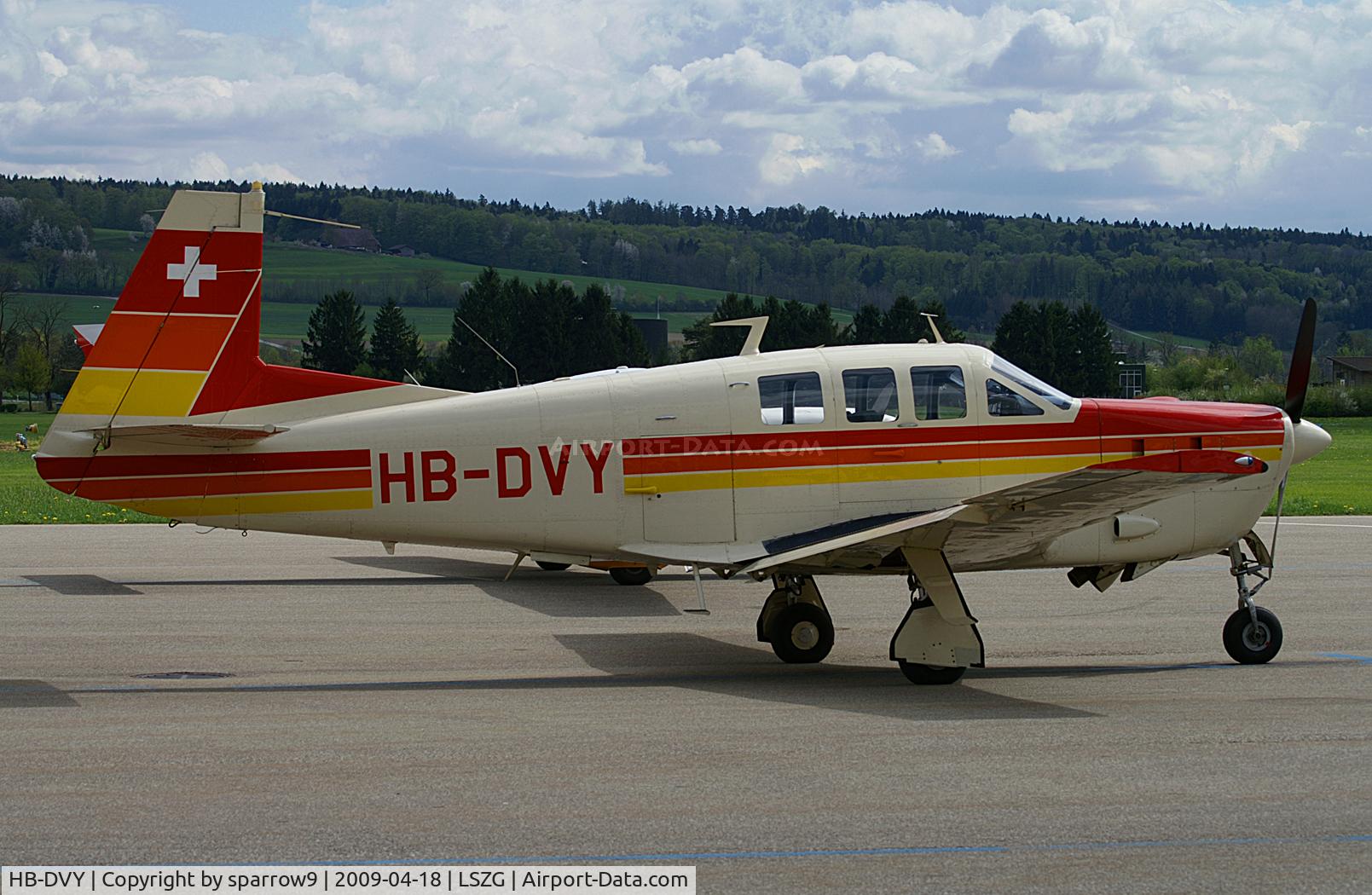 HB-DVY, 1969 Mooney M22 Mustang C/N 690004, a rare visitor to LSZG