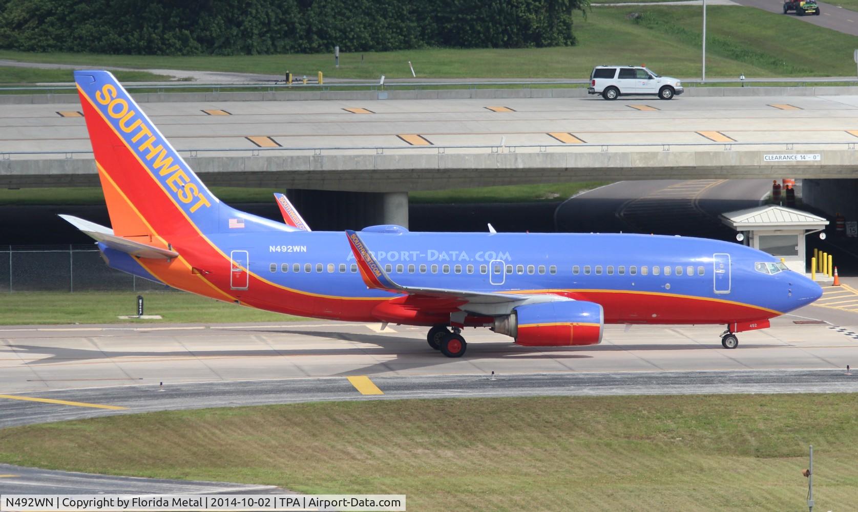N492WN, 2004 Boeing 737-7H4 C/N 33866, Southwest