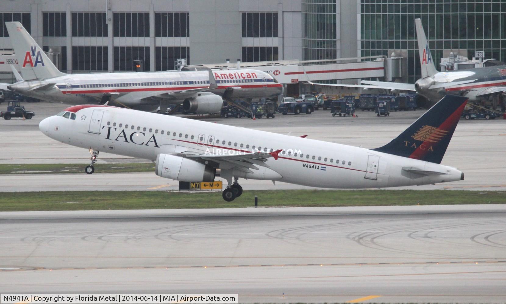 N494TA, 2007 Airbus A320-233 C/N 3042, Taca A320