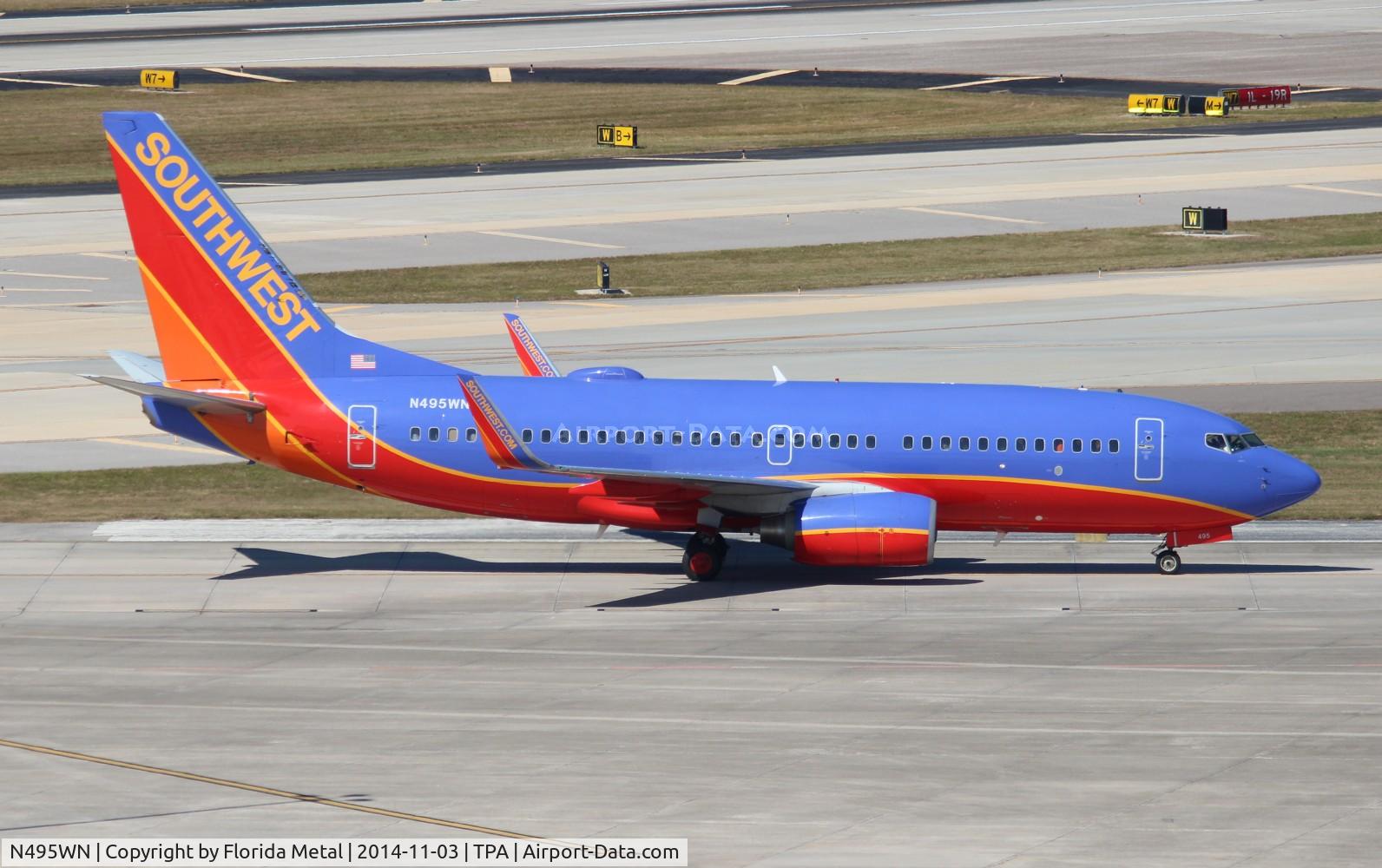 N495WN, 2004 Boeing 737-7H4 C/N 33869, Southwest