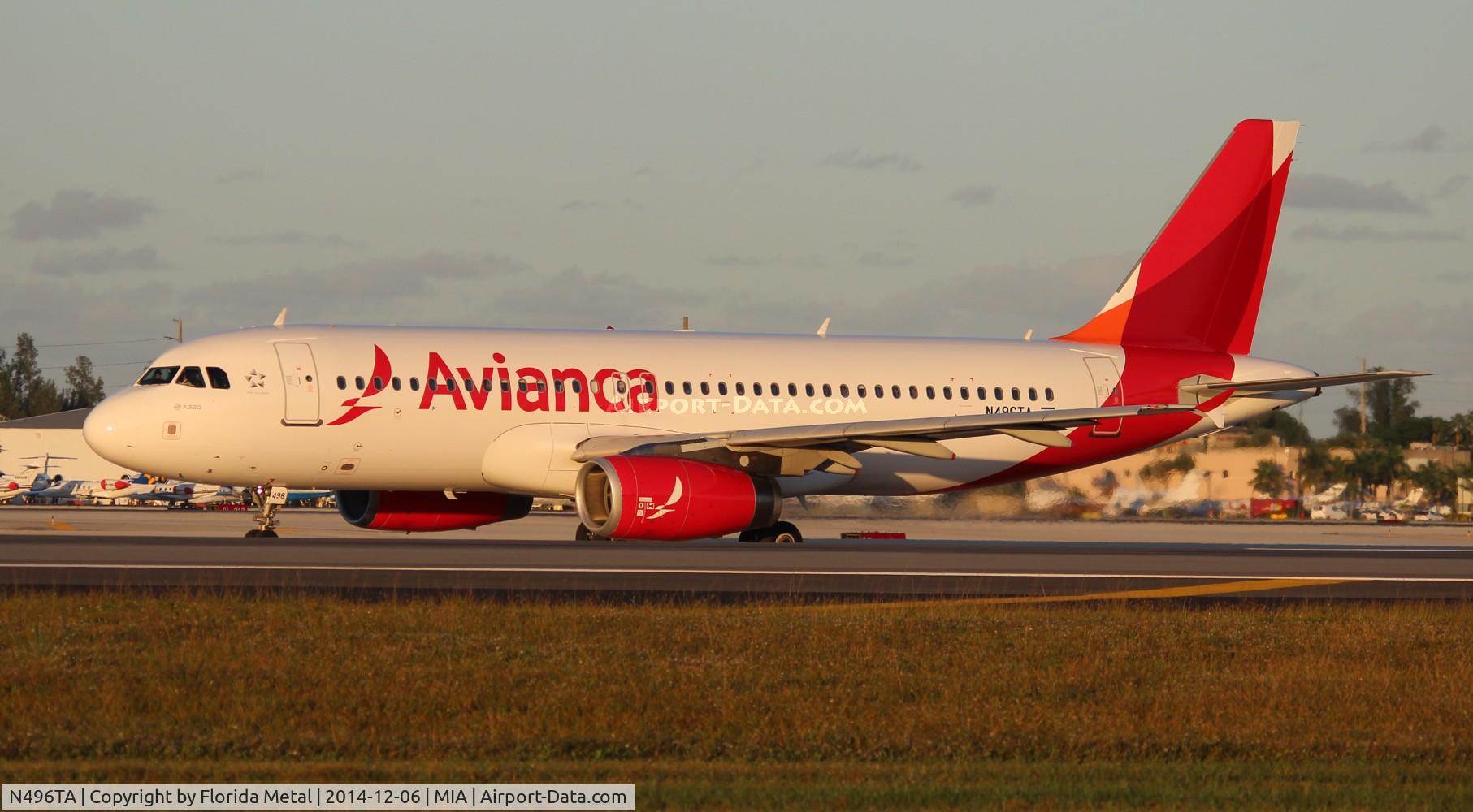N496TA, 2007 Airbus A320-233 C/N 3113, Avianca