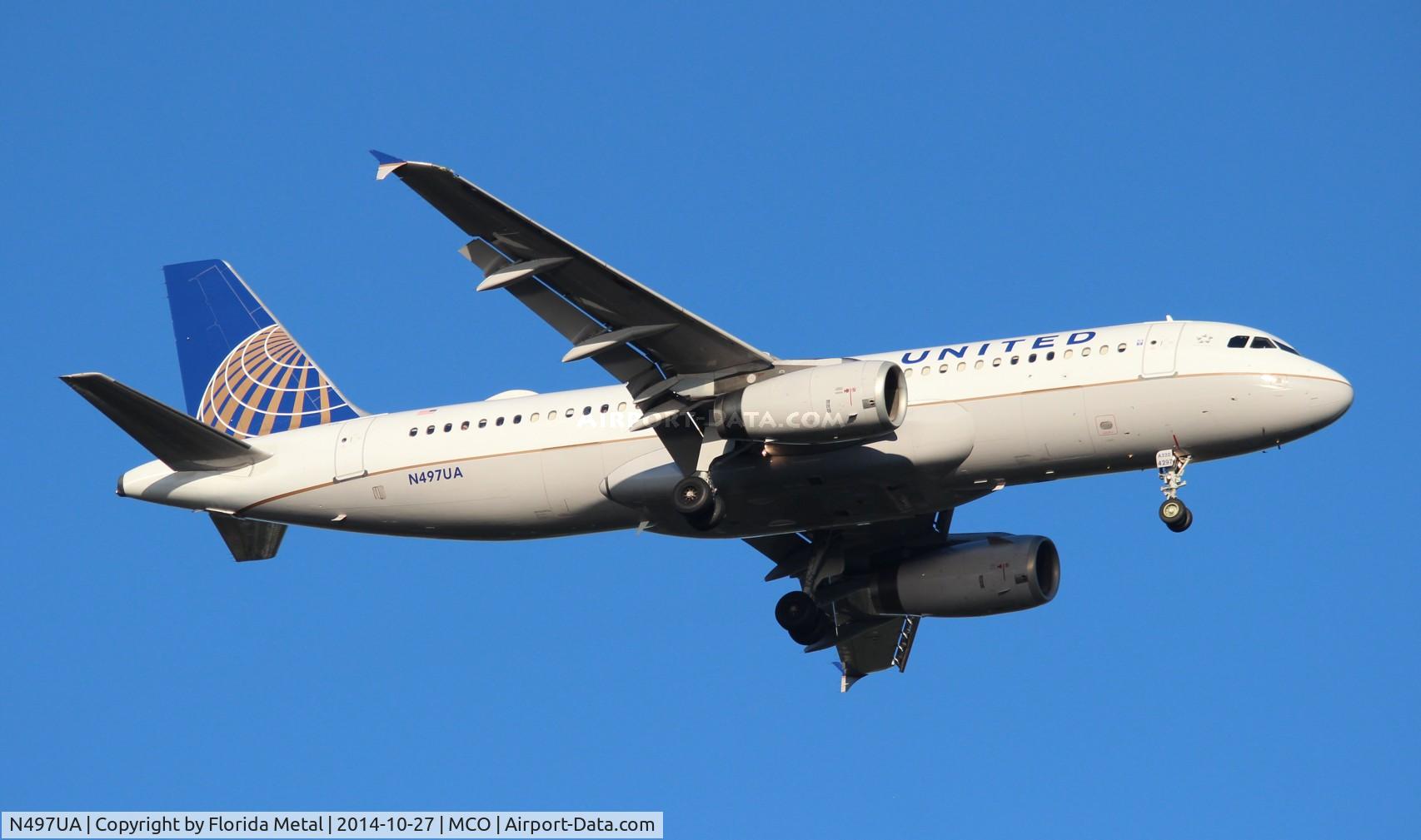 N497UA, 2002 Airbus A320-232 C/N 1847, United