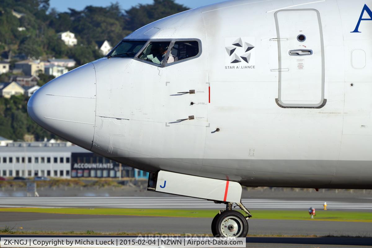 ZK-NGJ, 1999 Boeing 737-319 C/N 25609, At Wellington
