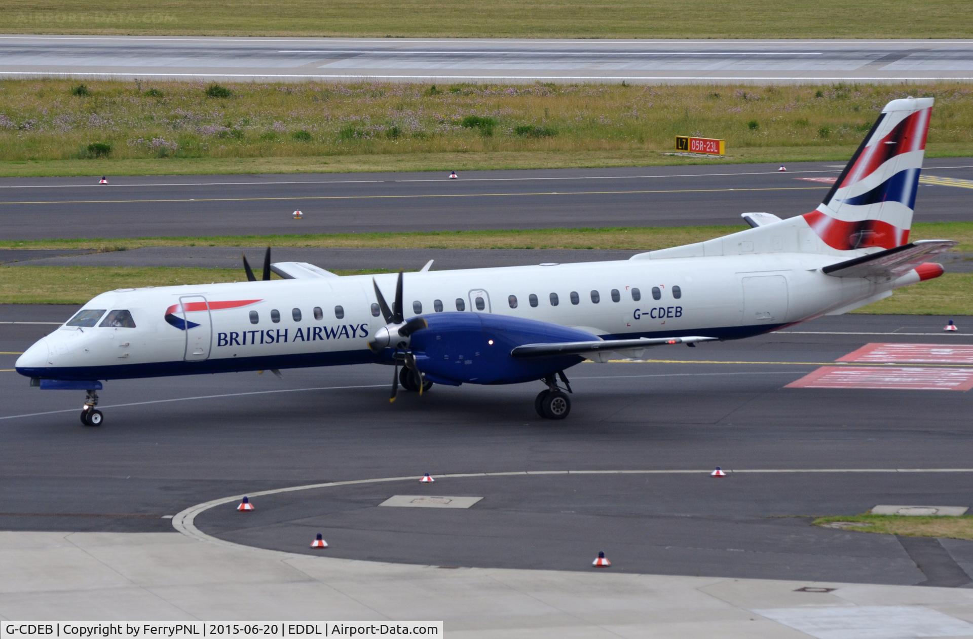 G-CDEB, 1996 Saab 2000 C/N 2000-036, BA Saab 2000 operated by Eastern Airways