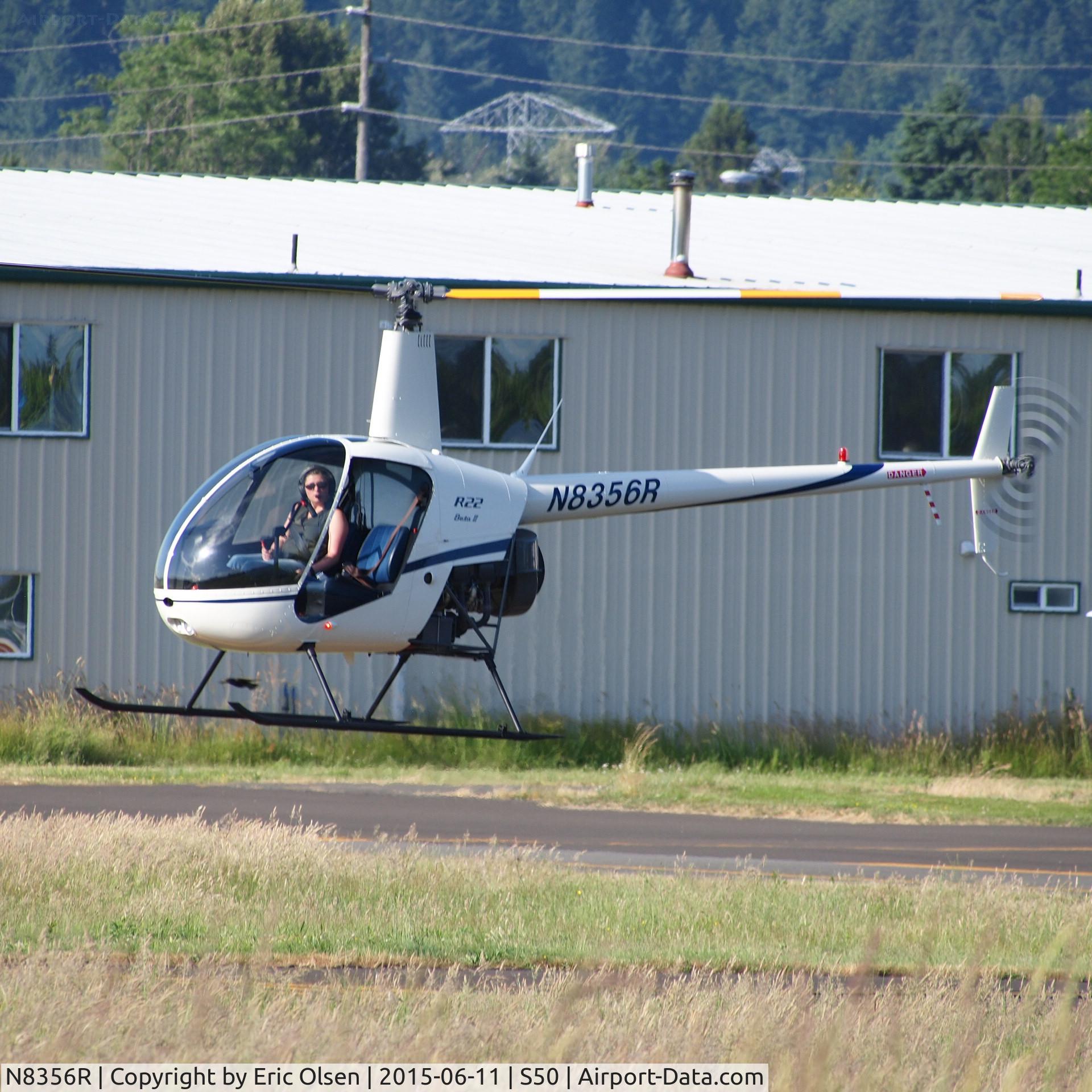 N8356R, 1997 Robinson R22 BETA C/N 2729, Pilots first solo flight in a helicopter.