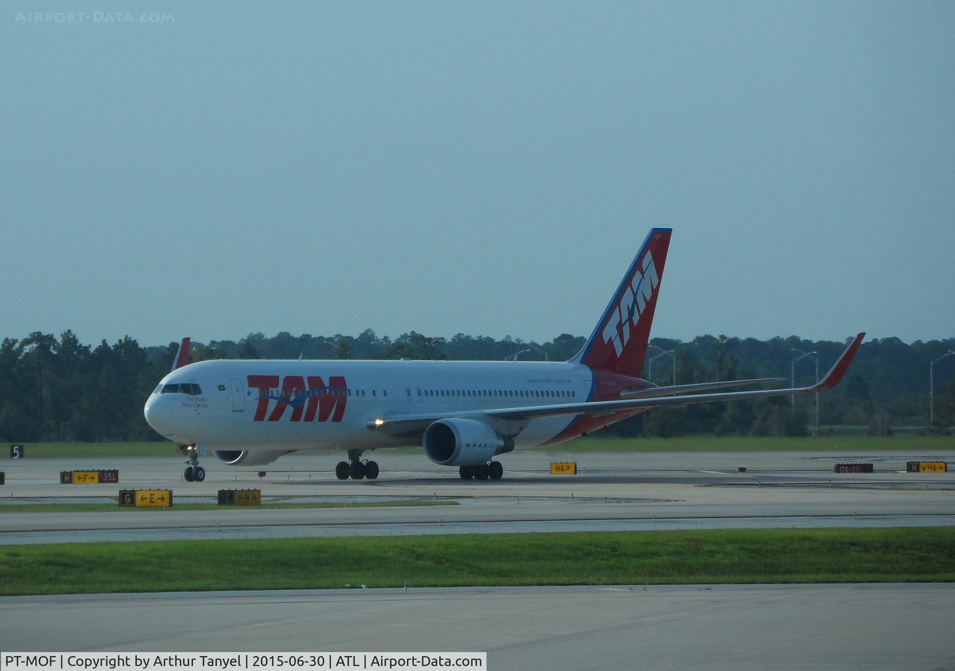 PT-MOF, 2013 Boeing 767-316/ER C/N 41997, Taxiing after landing @ ATL