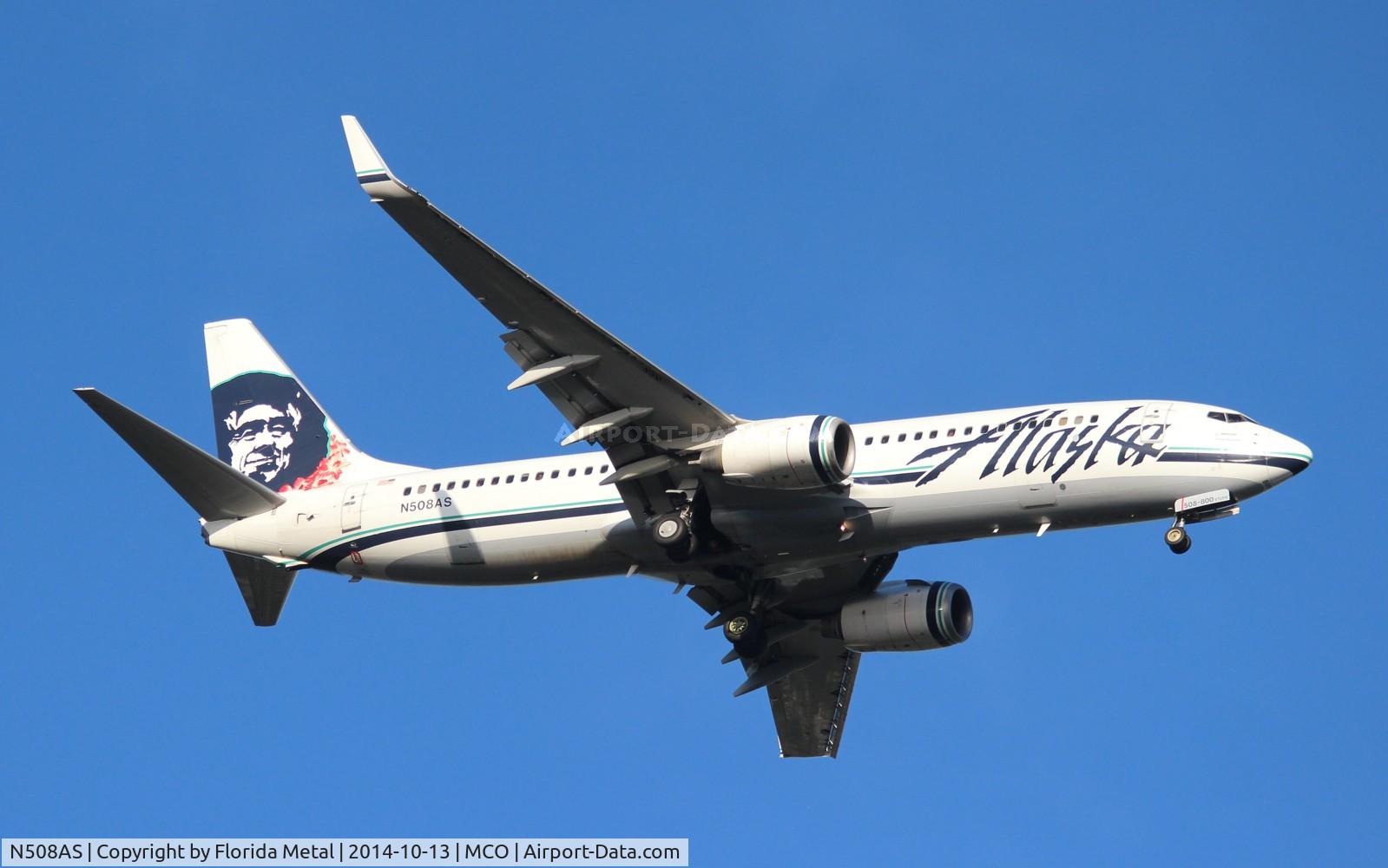 N508AS, 2008 Boeing 737-890 C/N 35691, Alaska