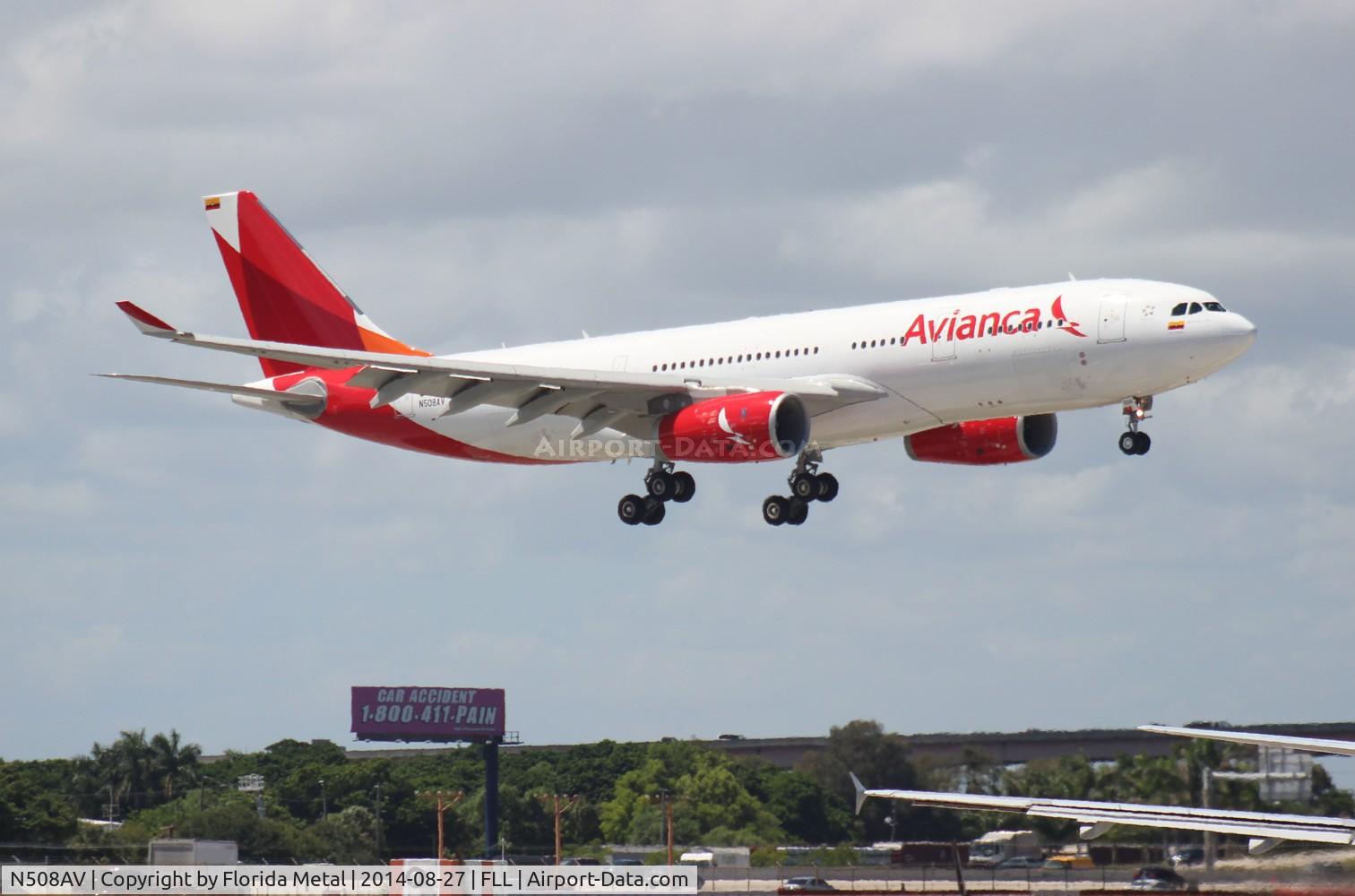 N508AV, 2014 Airbus A330-243 C/N 1508, Avianca