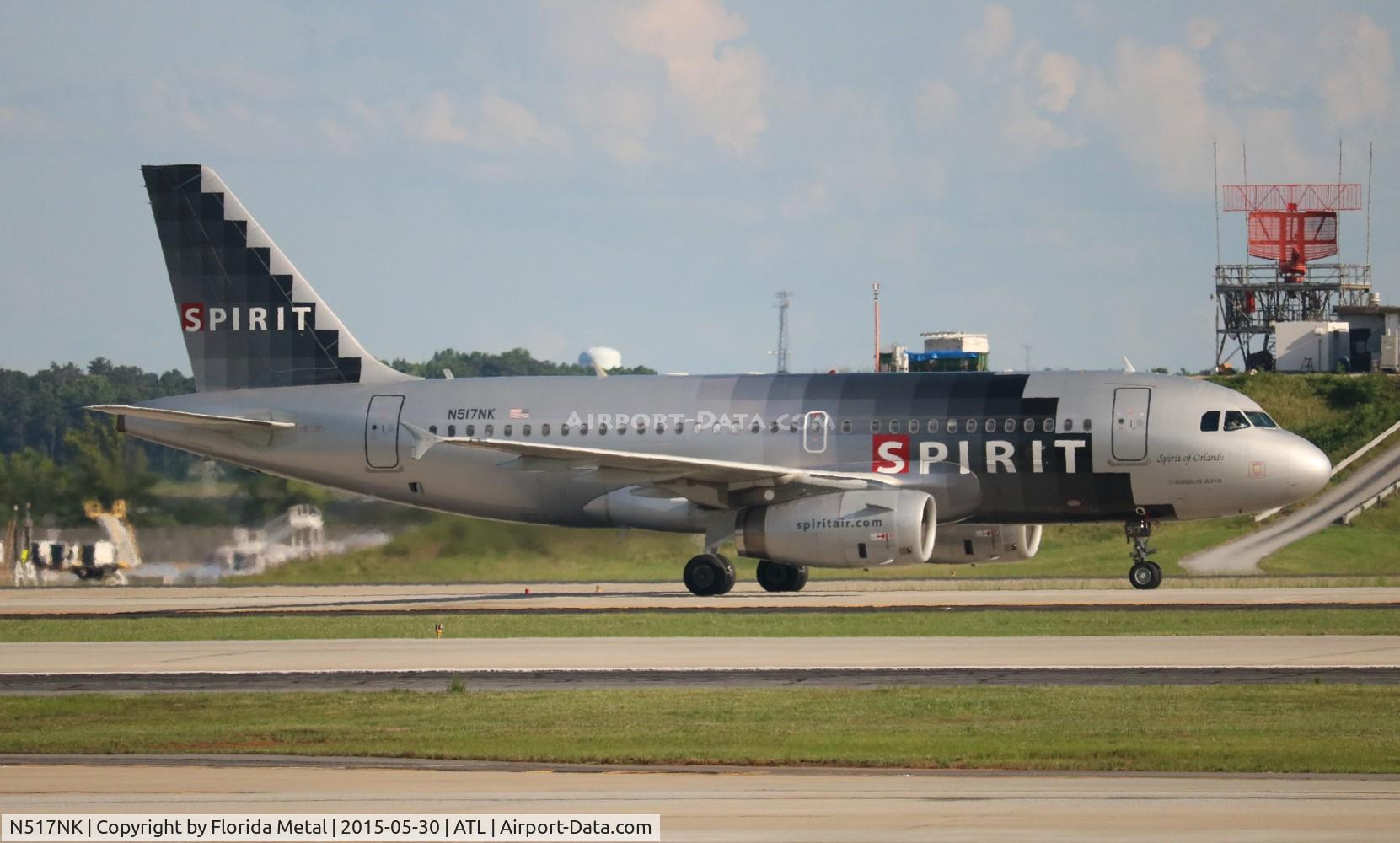 N517NK, 2006 Airbus A319-132 C/N 2711, Spirit