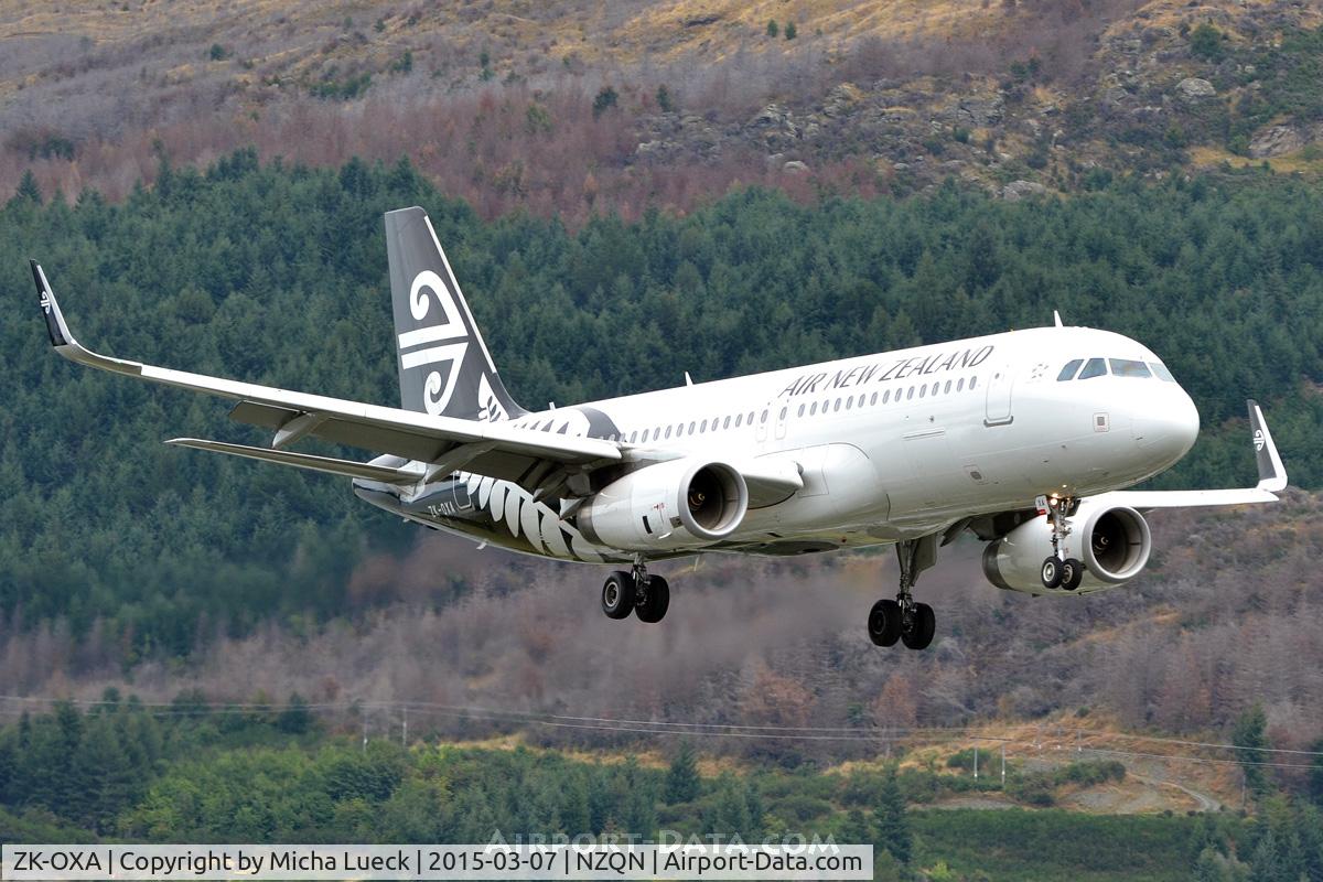 ZK-OXA, 2013 Airbus A320-232 C/N 5269, At Queenstown