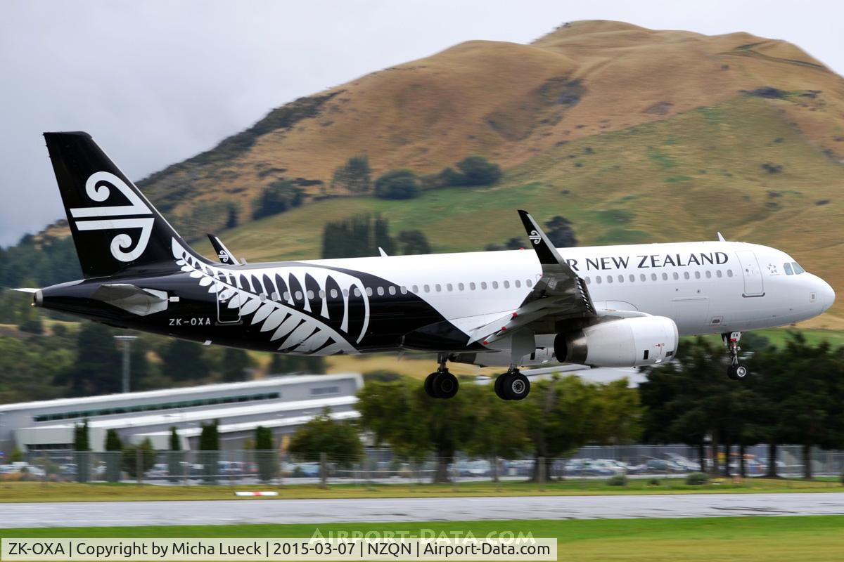 ZK-OXA, 2013 Airbus A320-232 C/N 5269, At Queenstown