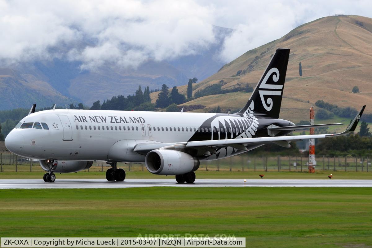 ZK-OXA, 2013 Airbus A320-232 C/N 5269, At Queenstown