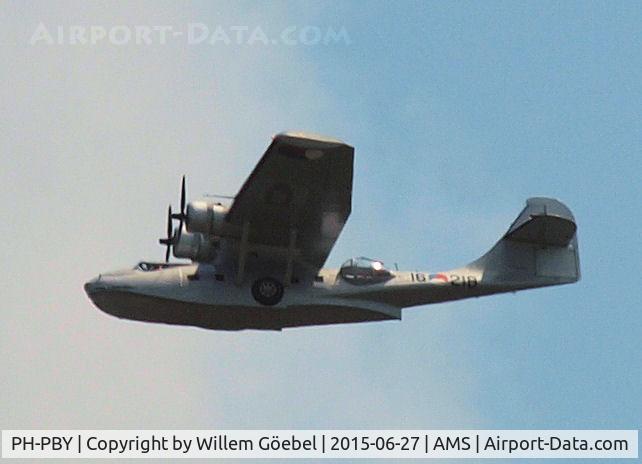 PH-PBY, 1941 Consolidated PBY-5A Catalina C/N 300, Fly over on Schiphol East