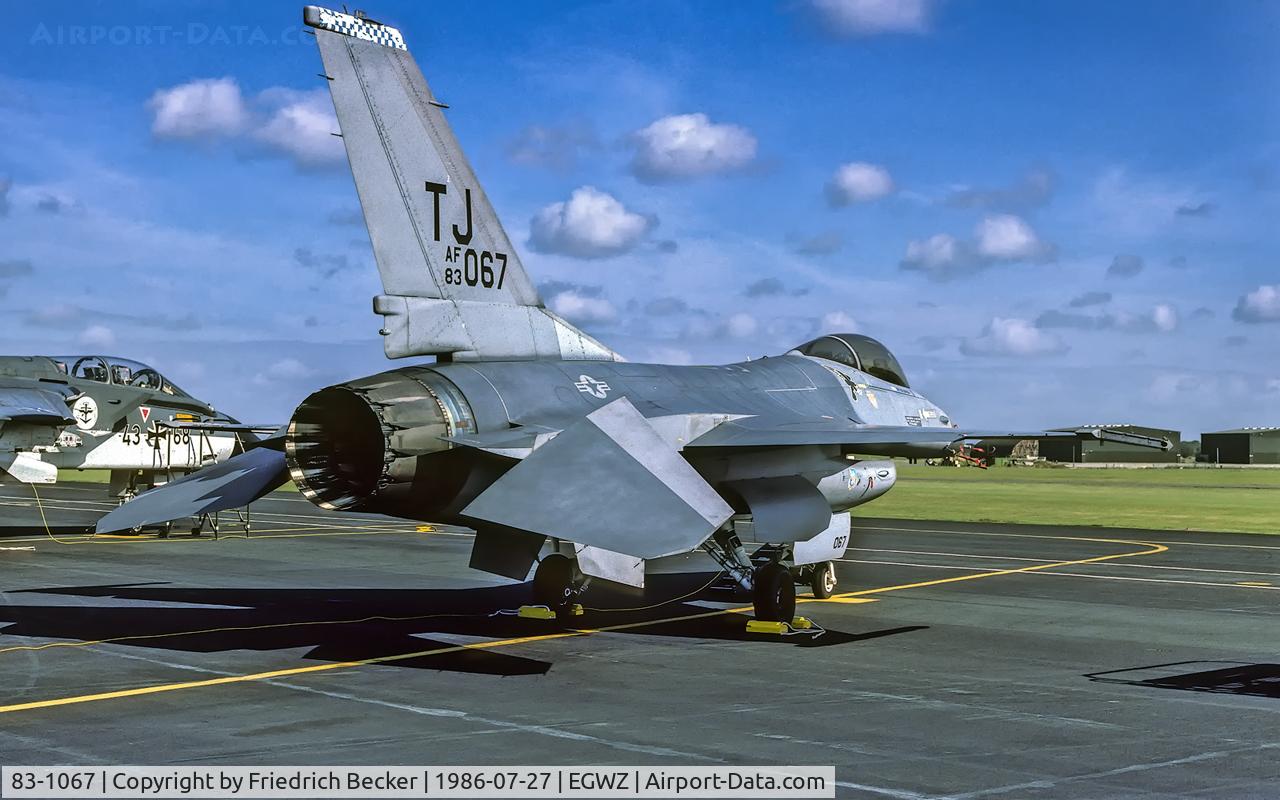 83-1067, 1983 General Dynamics F-16A Fighting Falcon C/N 61-620, static display