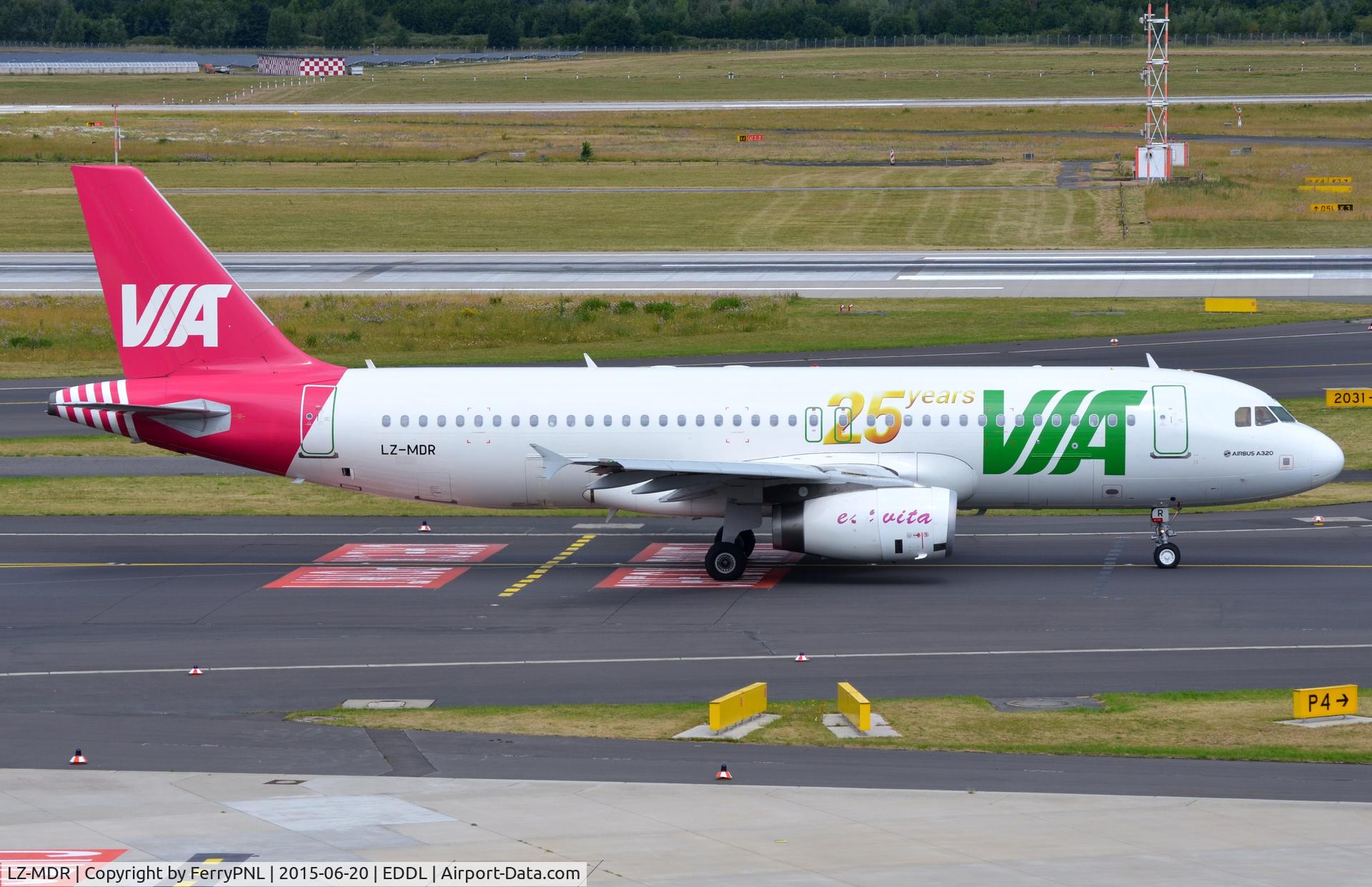 LZ-MDR, 2012 Airbus A320-232 C/N 5158, VIA A320 taxying for departure