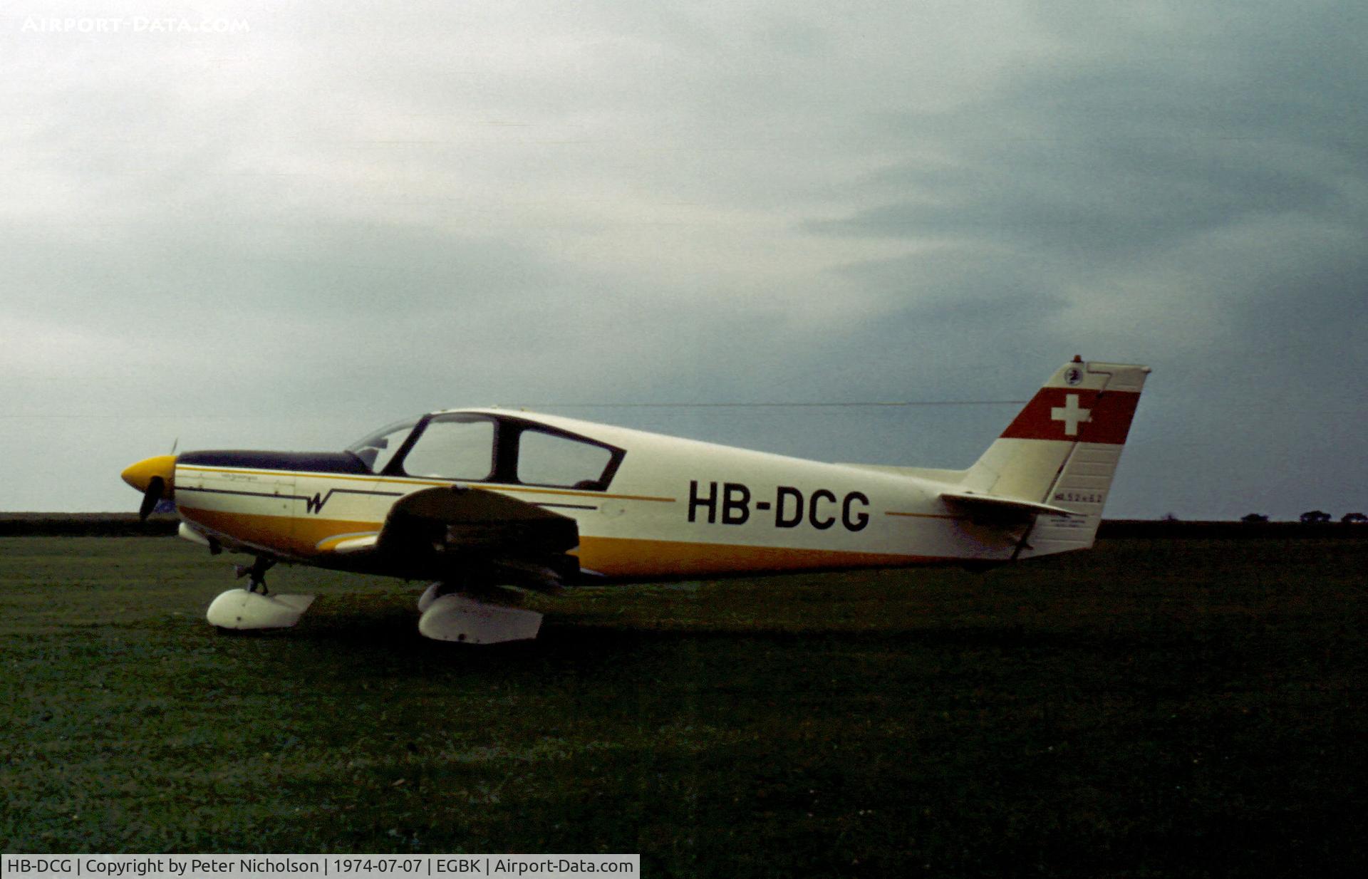 HB-DCG, 1972 Wassmer WA-52 Europa C/N 62, This Wassmer WA-52 Europa was a visitor at the 1974 Popular Flying Association rally at Sywell.