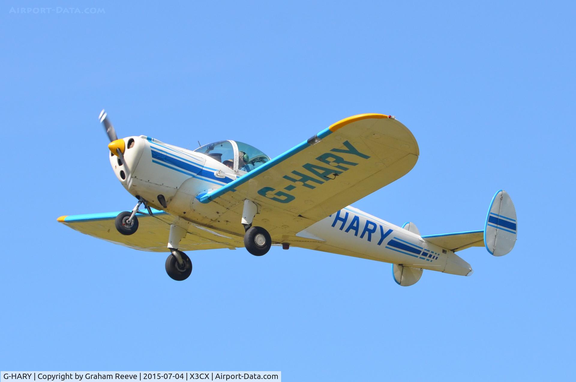 G-HARY, 1966 Alon A-2 Aircoupe C/N A-188, Departing from Northrepps.