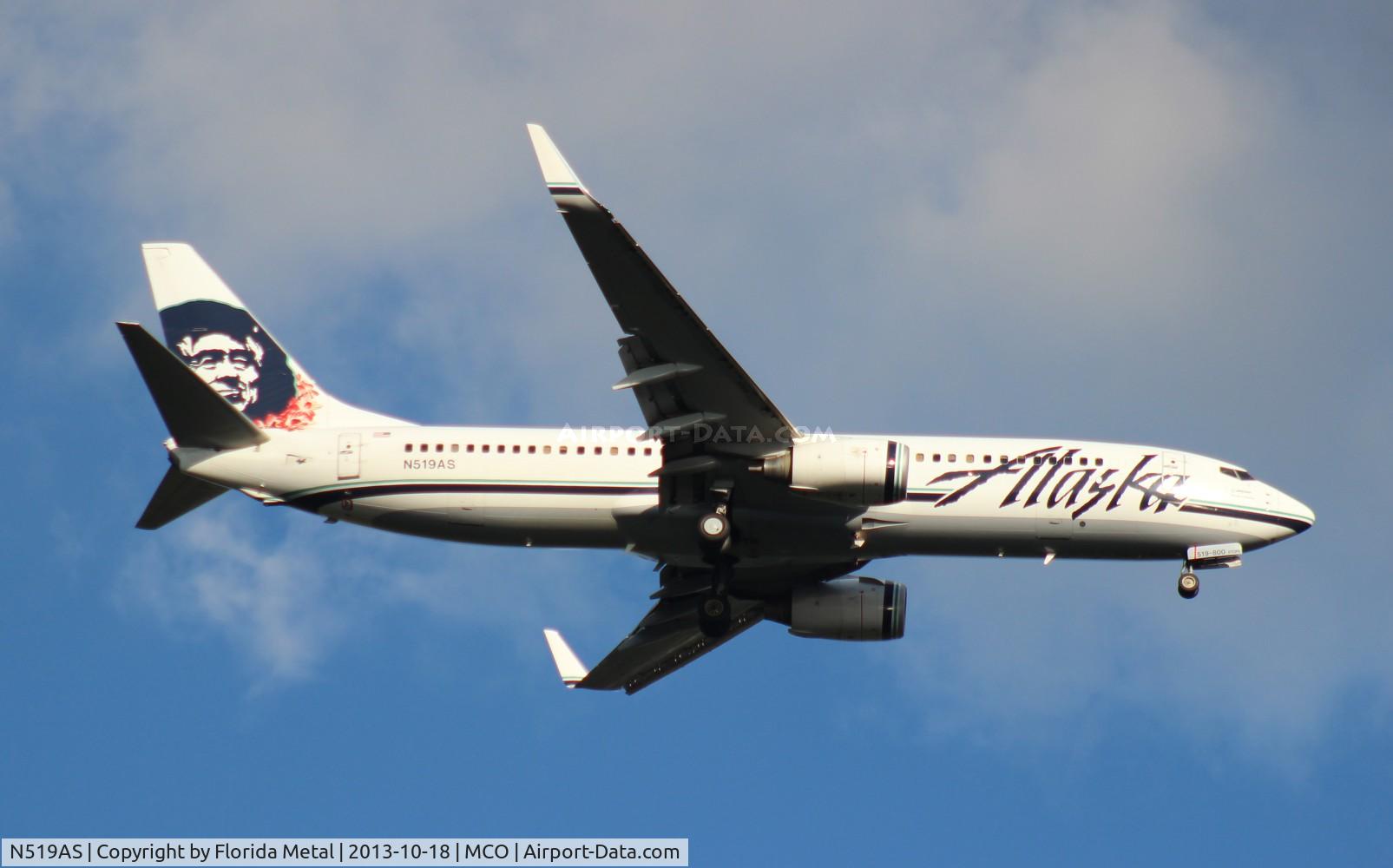N519AS, 2009 Boeing 737-890 C/N 36482, Alaska
