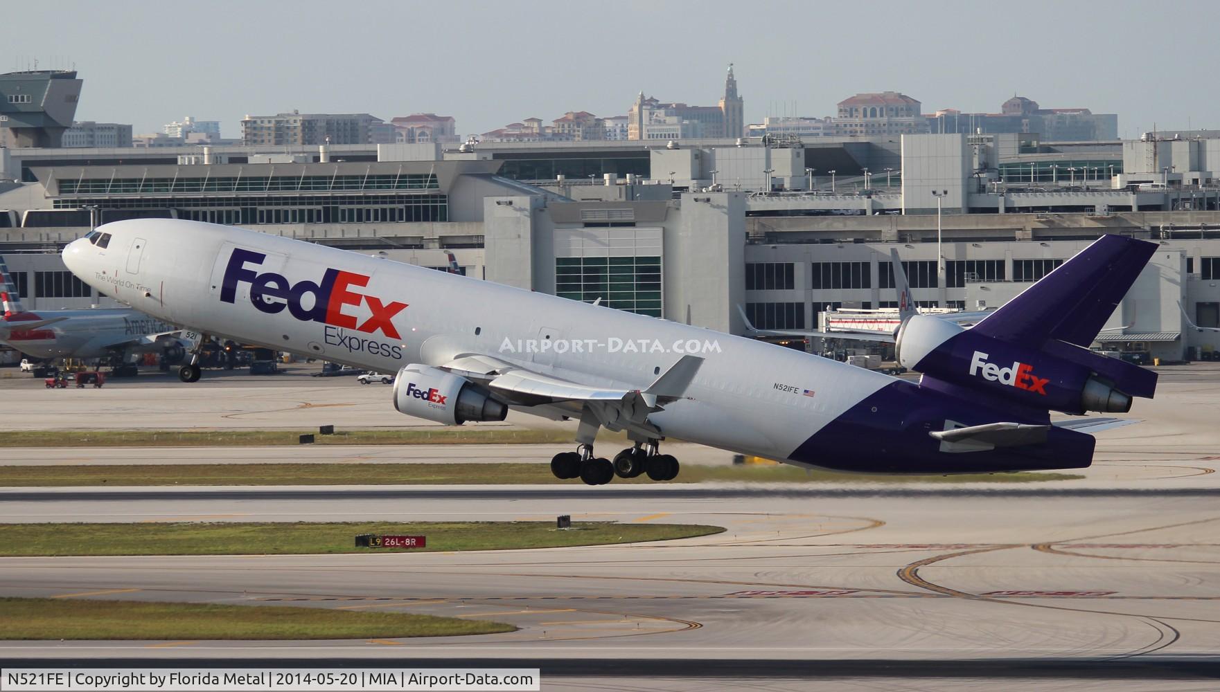 N521FE, 1992 McDonnell Douglas MD-11F C/N 48478, Fed Ex