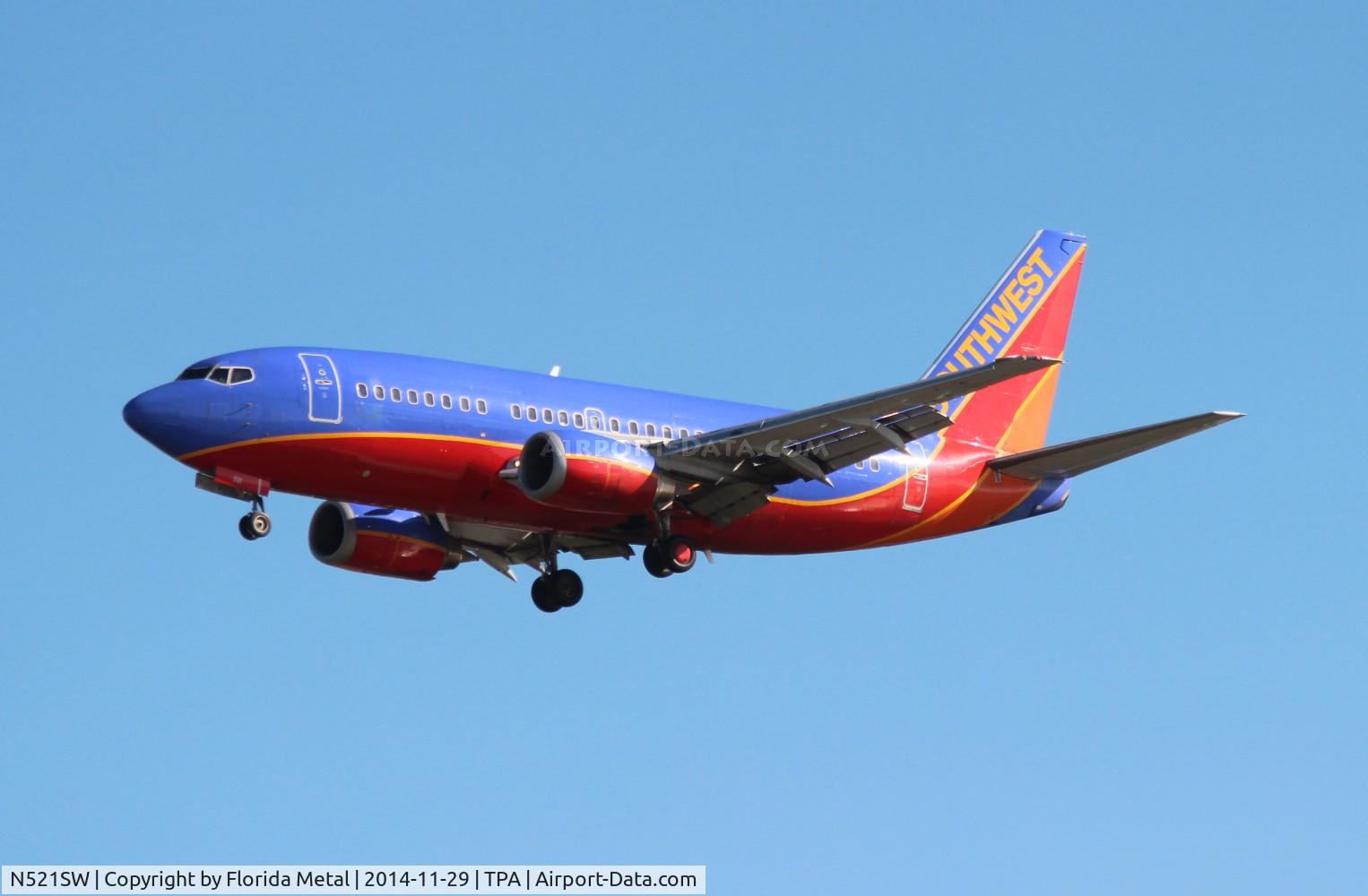 N521SW, 1991 Boeing 737-5H4 C/N 25320, Southwest