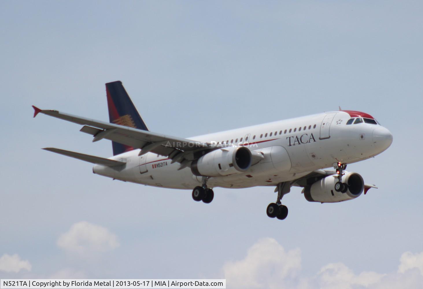 N521TA, 2007 Airbus A319-132 C/N 3276, Taca A319