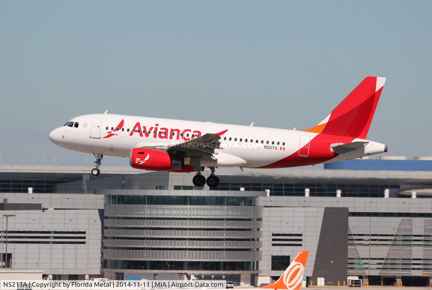 N521TA, 2007 Airbus A319-132 C/N 3276, Avianca A319