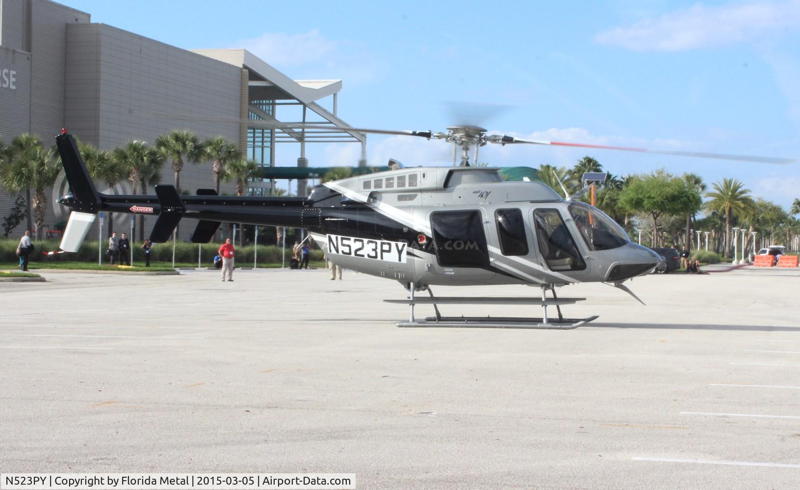 N523PY, 2014 Bell 407 C/N 54155, Bell 407 at Heliexpo