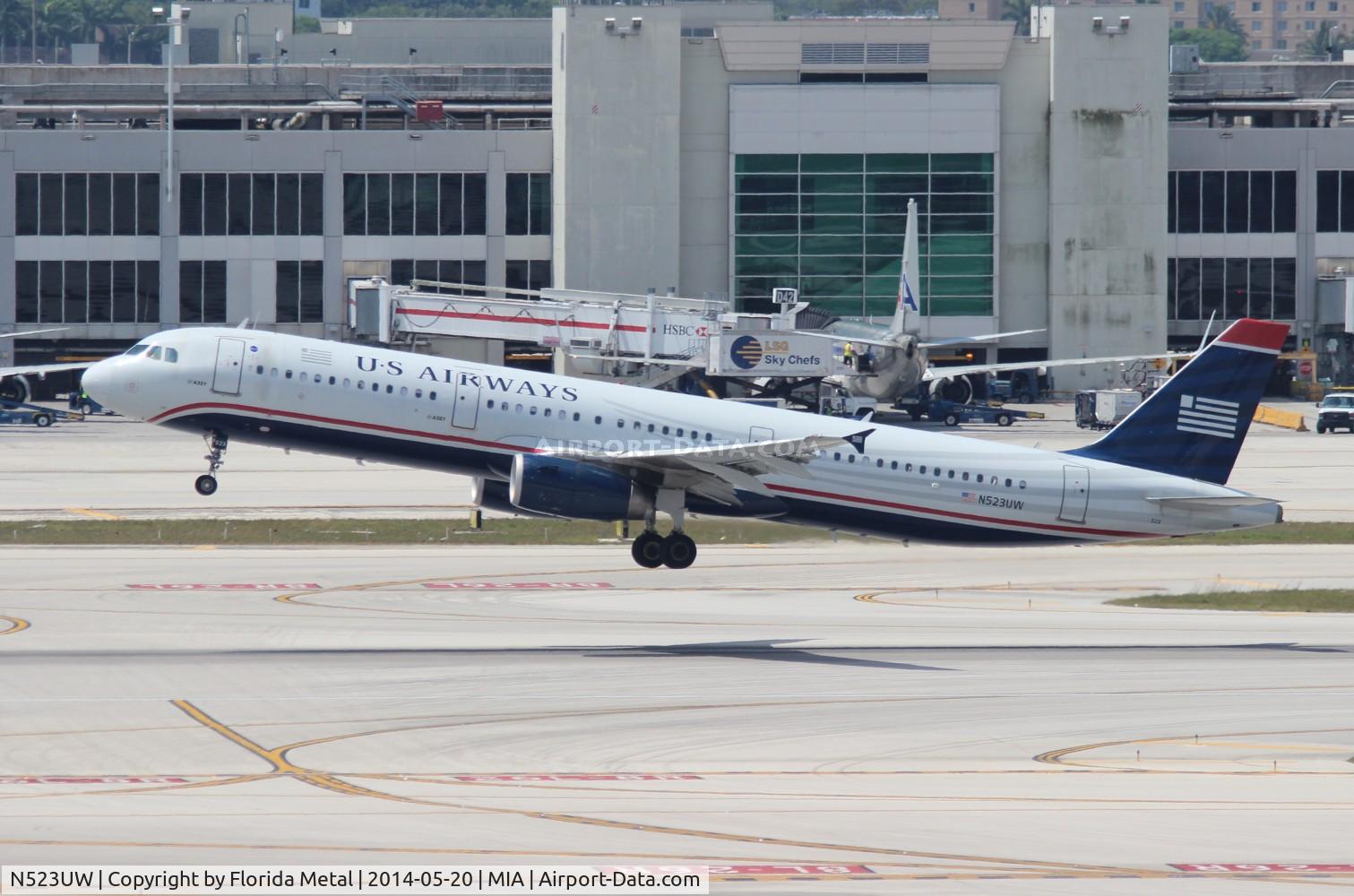 N523UW, 2009 Airbus A321-231 C/N 3960, US Airways A321