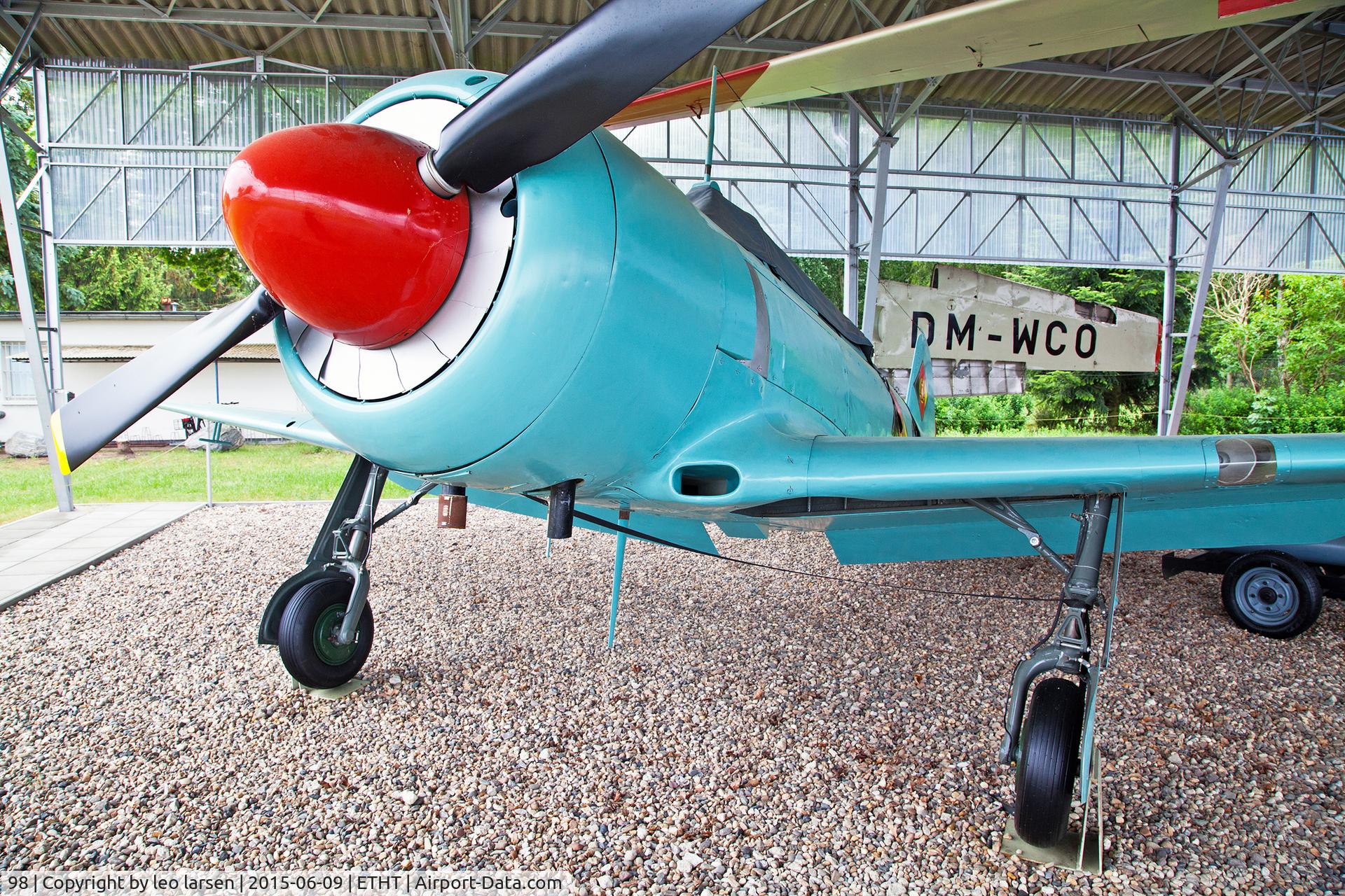 98, 1955 Let C-11 (Yak-11) C/N 68210, Flugplatzmuseum Cottbus 9.6.15