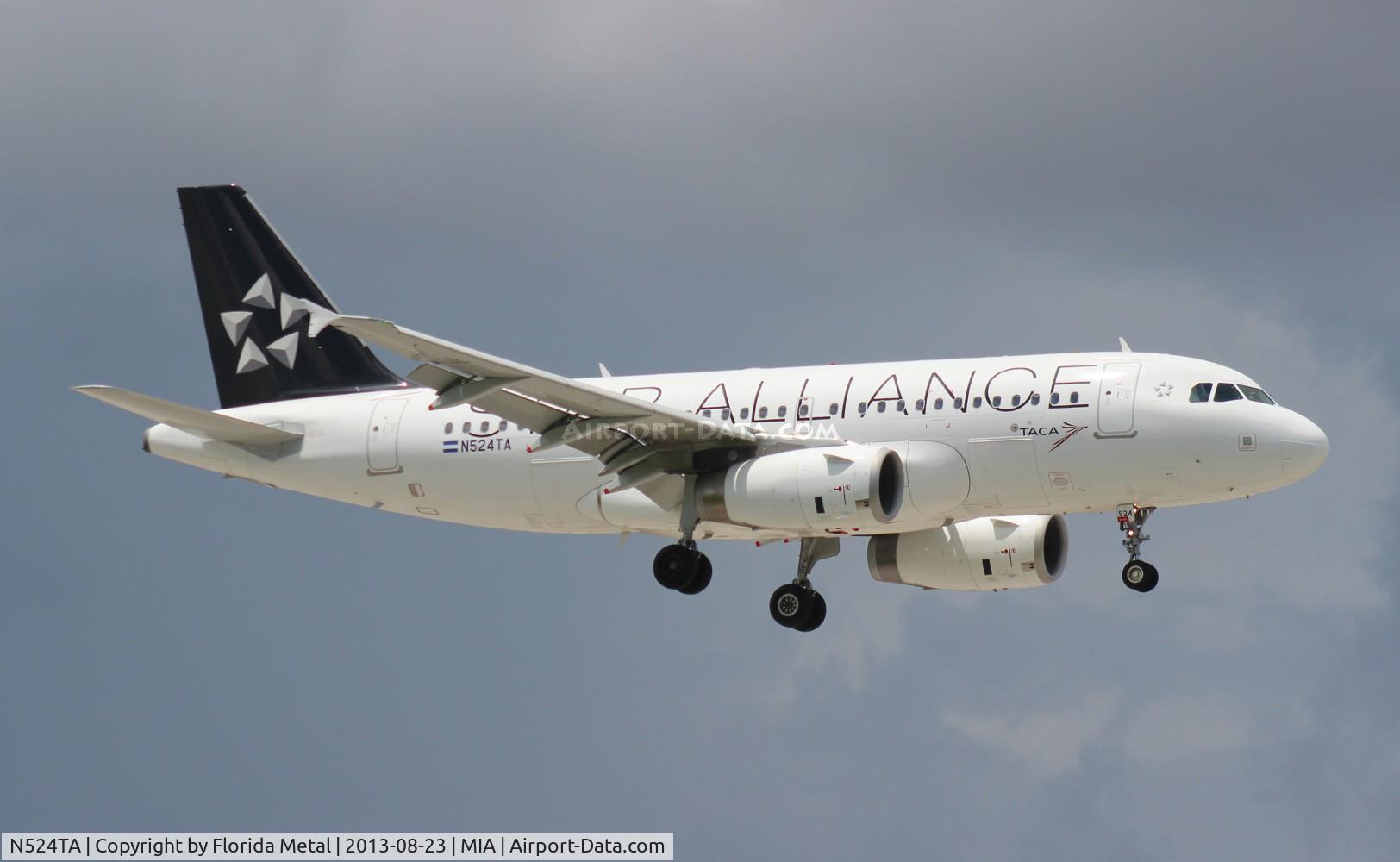N524TA, 2012 Airbus A319-132 C/N 5280, Taca A319