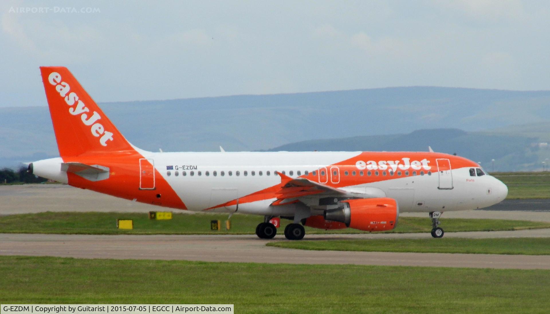 G-EZDM, 2008 Airbus A319-111 C/N 3571, At Manchester