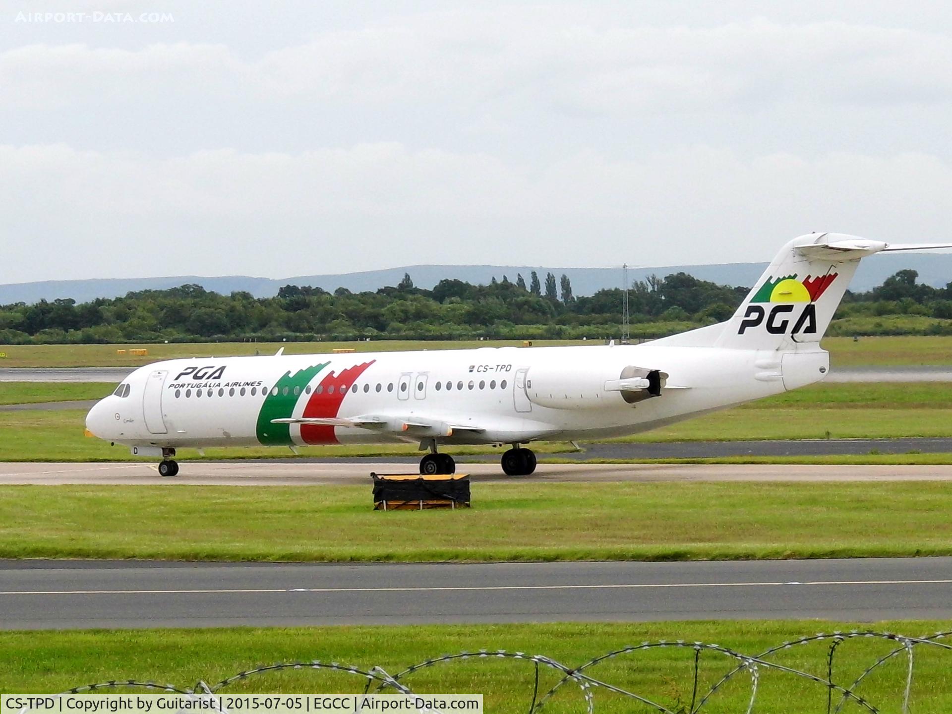 CS-TPD, 1991 Fokker 100 (F-28-0100) C/N 11317, At Manchester