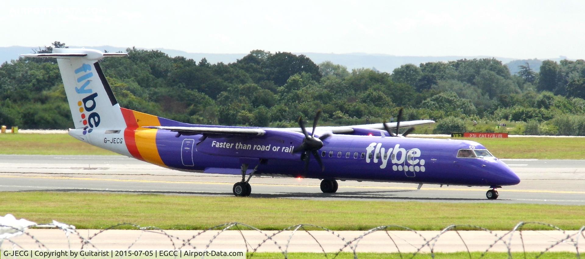 G-JECG, 2004 De Havilland Canada DHC-8-402Q Dash 8 C/N 4098, At Manchester