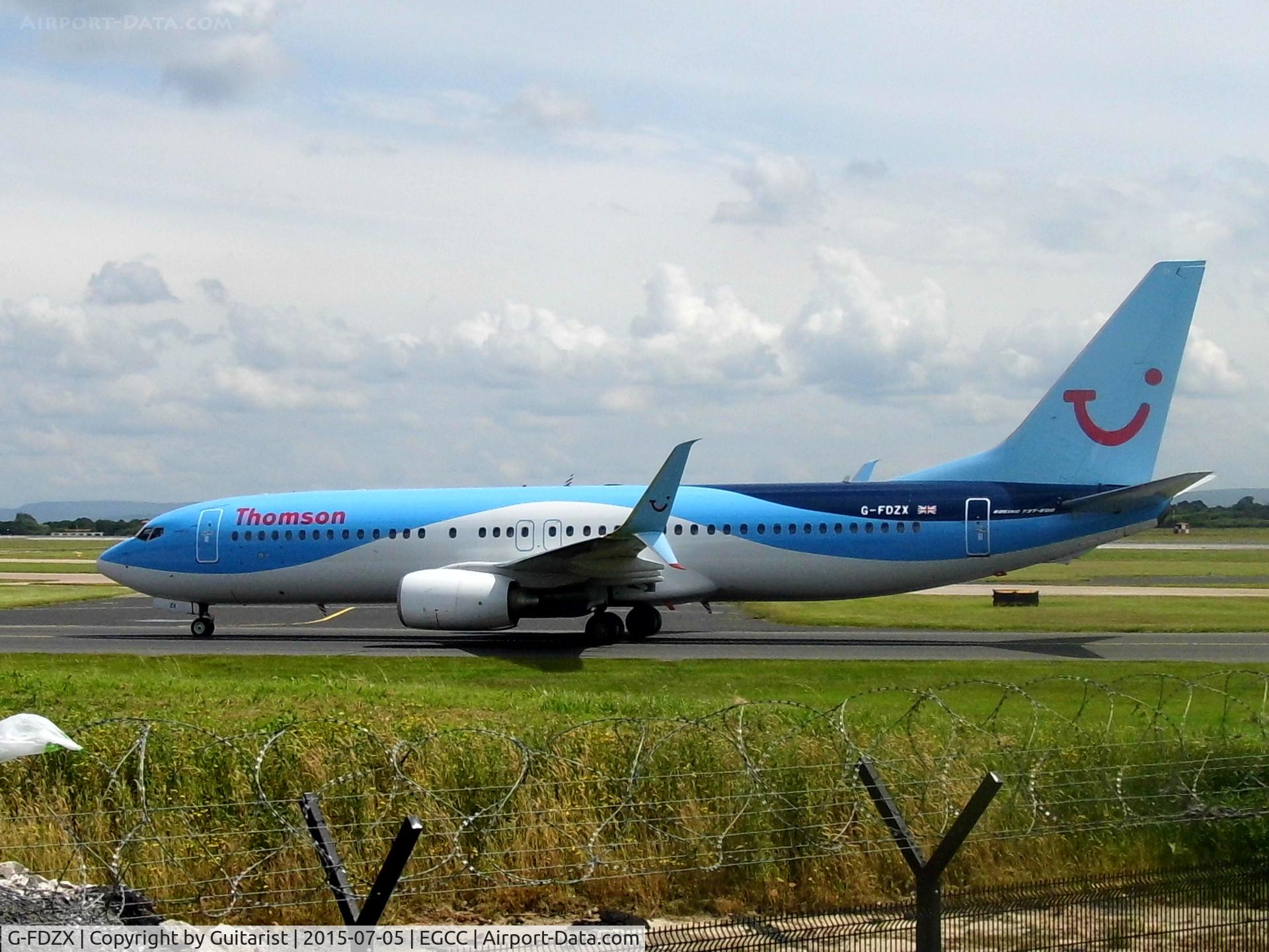 G-FDZX, 2011 Boeing 737-8K5 C/N 37258, At Manchester