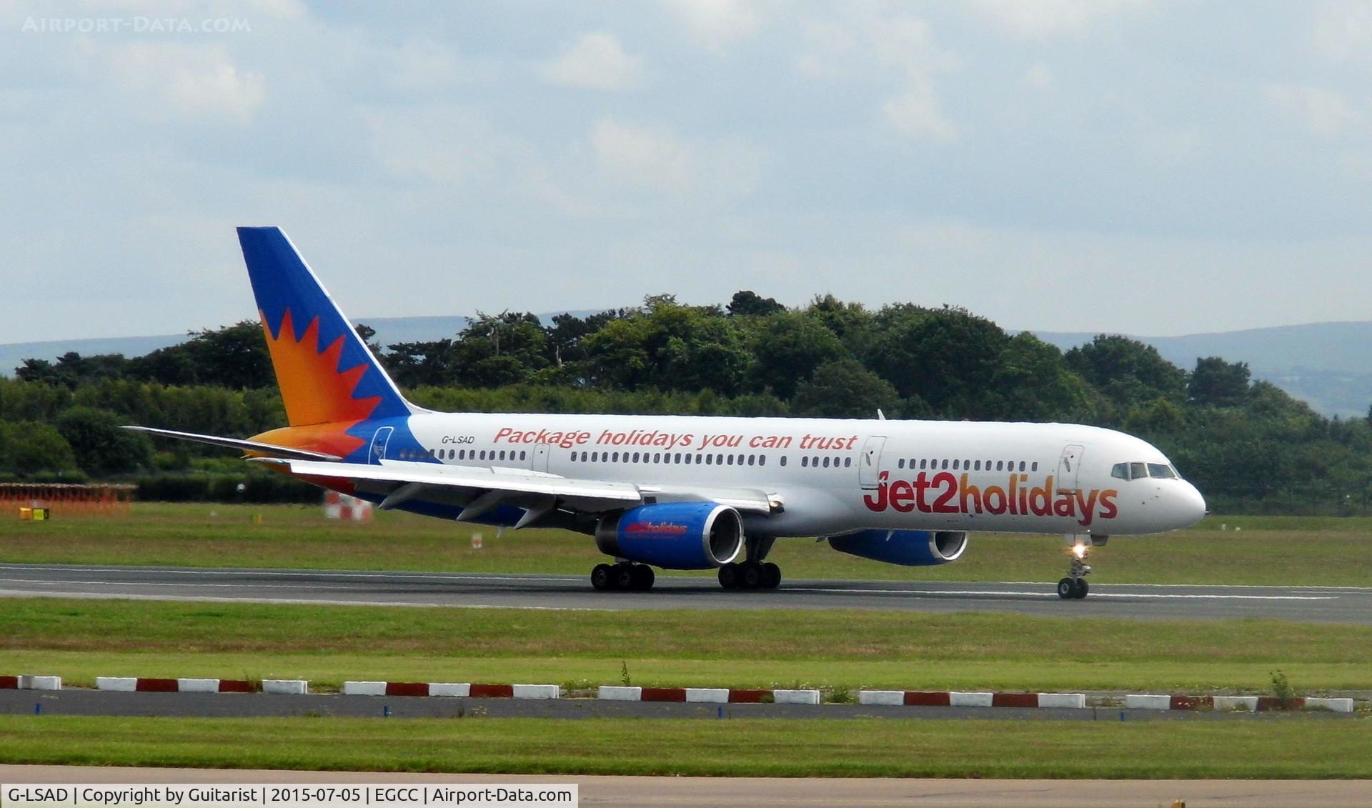 G-LSAD, 1989 Boeing 757-236 C/N 24397, At Manchester