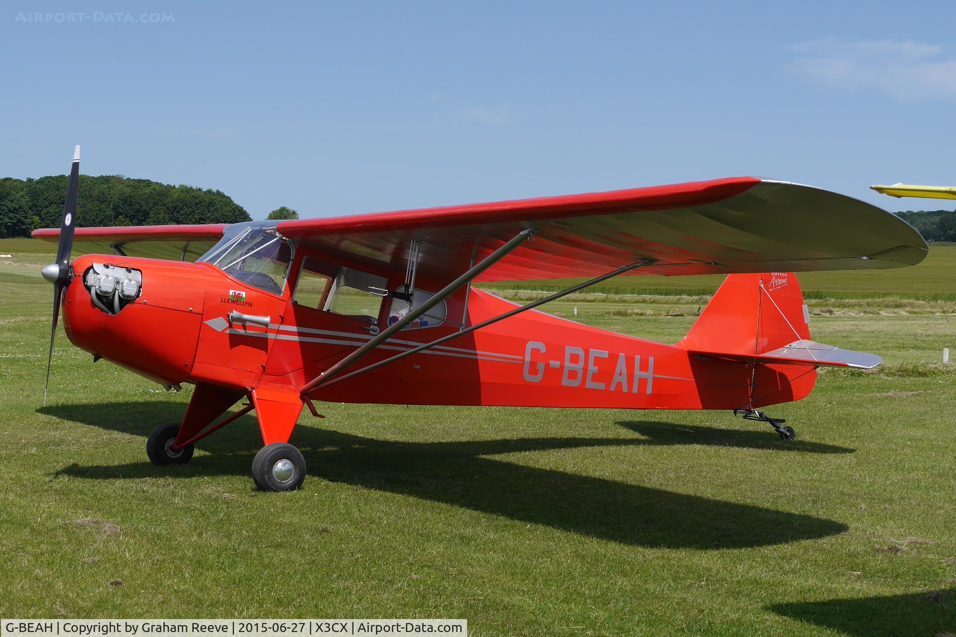 G-BEAH, 1946 Auster J-2 Arrow C/N 2366, Parked at Northrepps.
