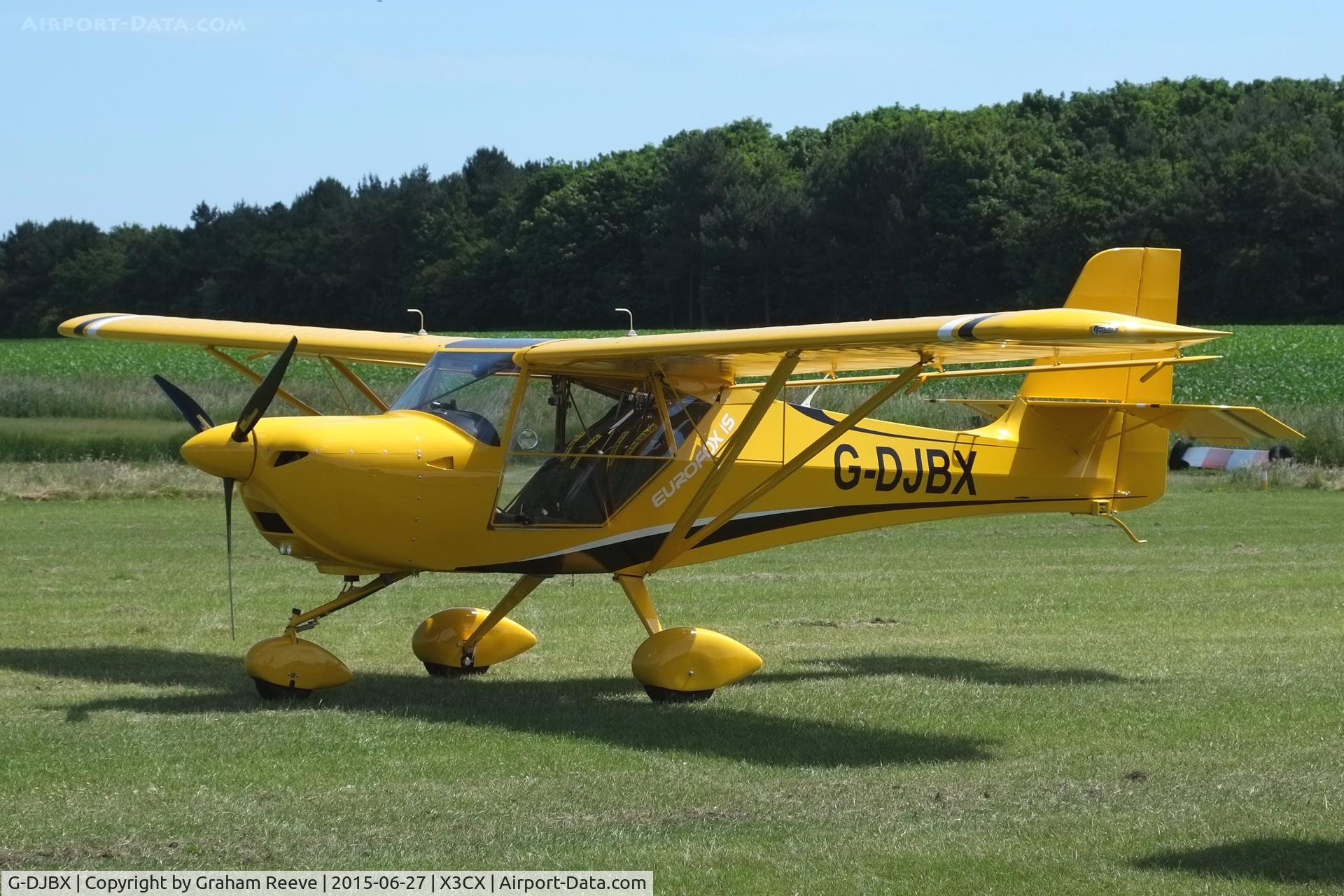 G-DJBX, 2015 Aeropro Eurofox 912(IS) C/N LAA 376-15268, Parked at Northrepps.