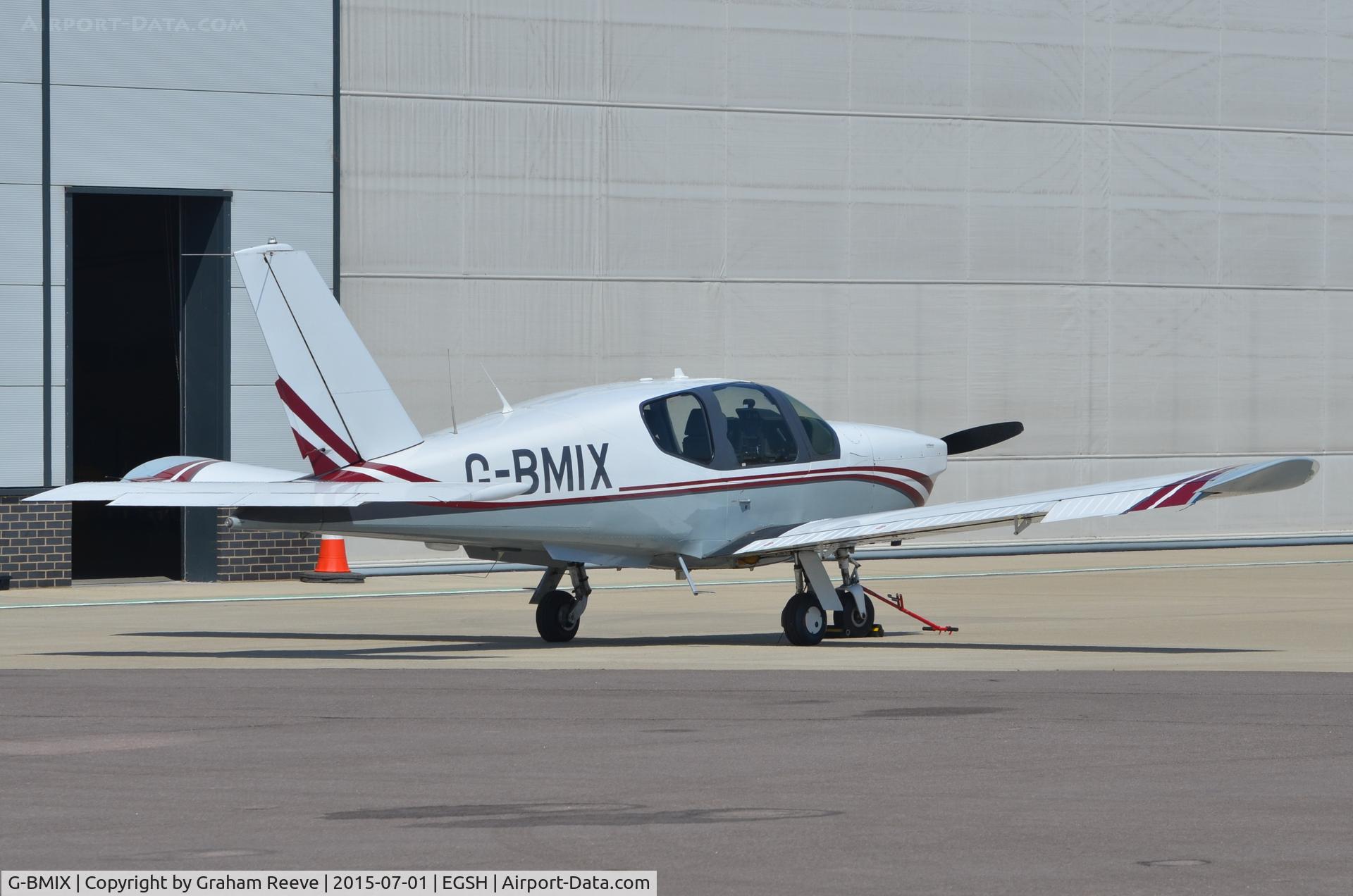 G-BMIX, 1986 Socata TB-20 Trinidad C/N 579, Parked at Norwich.