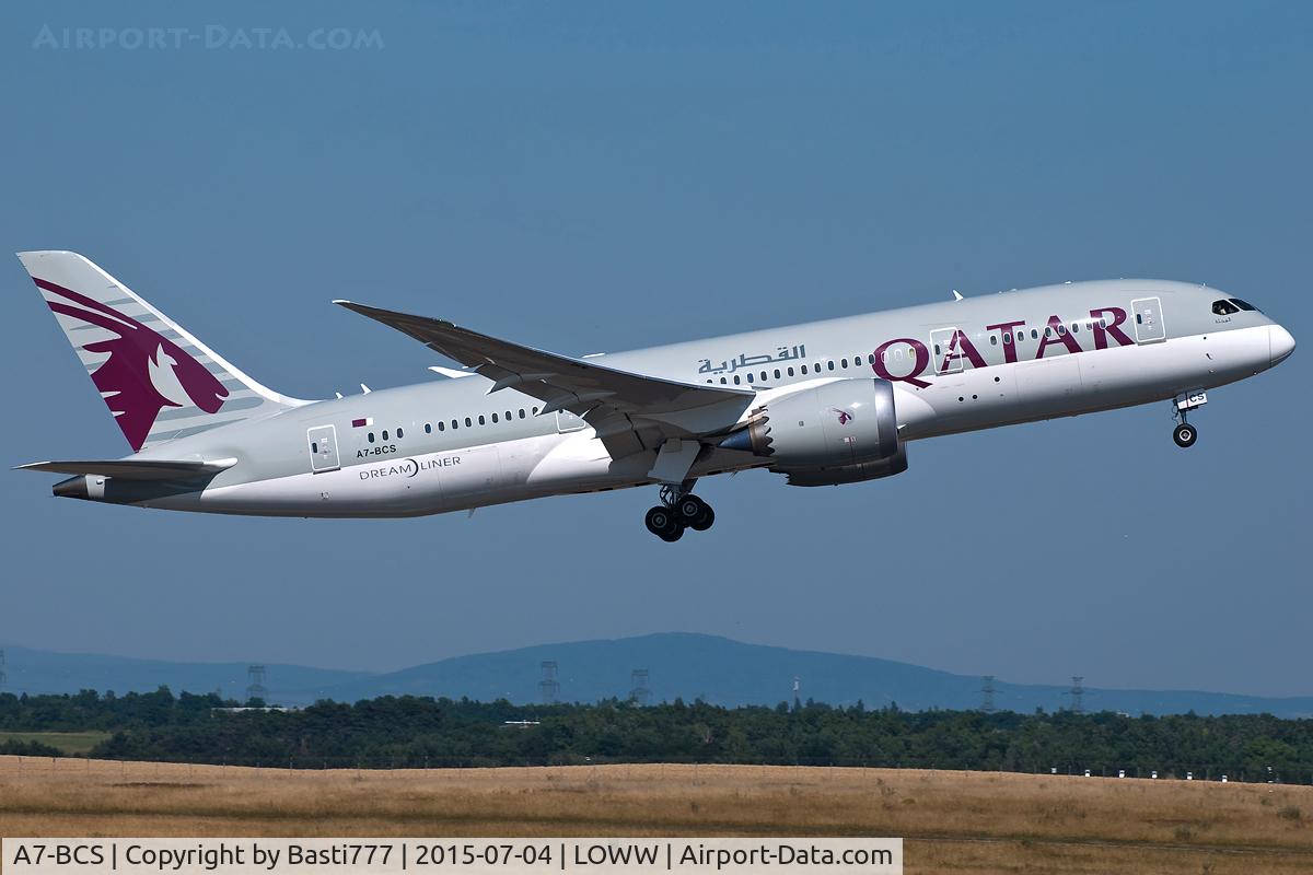 A7-BCS, 2015 Boeing 787-8 Dreamliner Dreamliner C/N 38337, A7-BCS@VIE