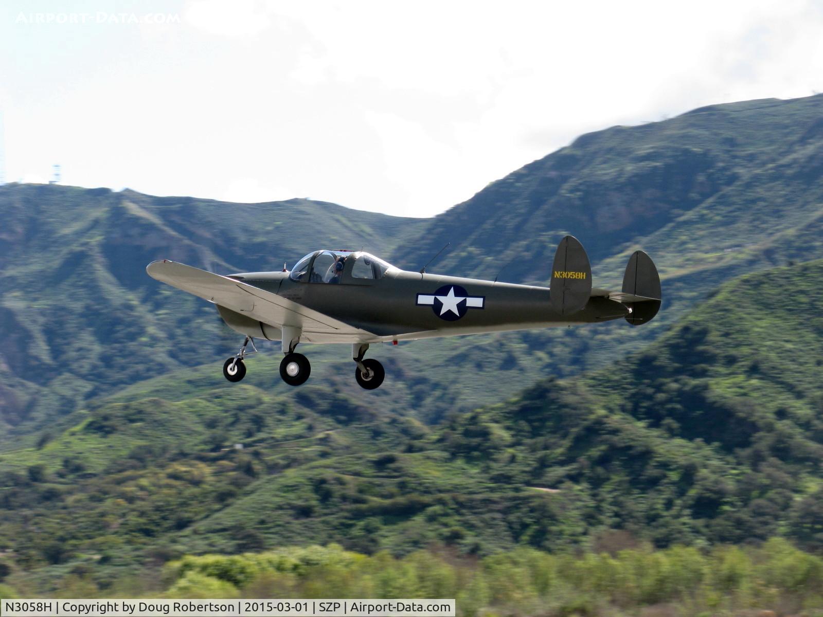 N3058H, 1946 Erco 415C Ercoupe C/N 3683, 1946 ERCO Ercoupe 415-C, Continental C-85 85 Hp, takeoff climb Rwy 04