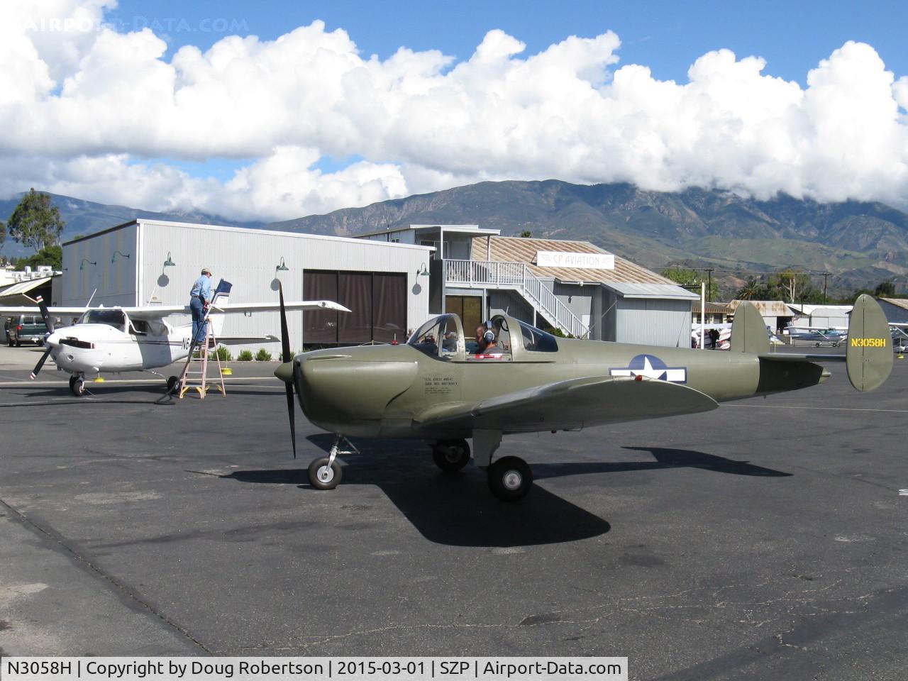 N3058H, 1946 Erco 415C Ercoupe C/N 3683, 1946 ERCO Ercoupe 415-C, Continental C-85 85 Hp, shutdown at fueling