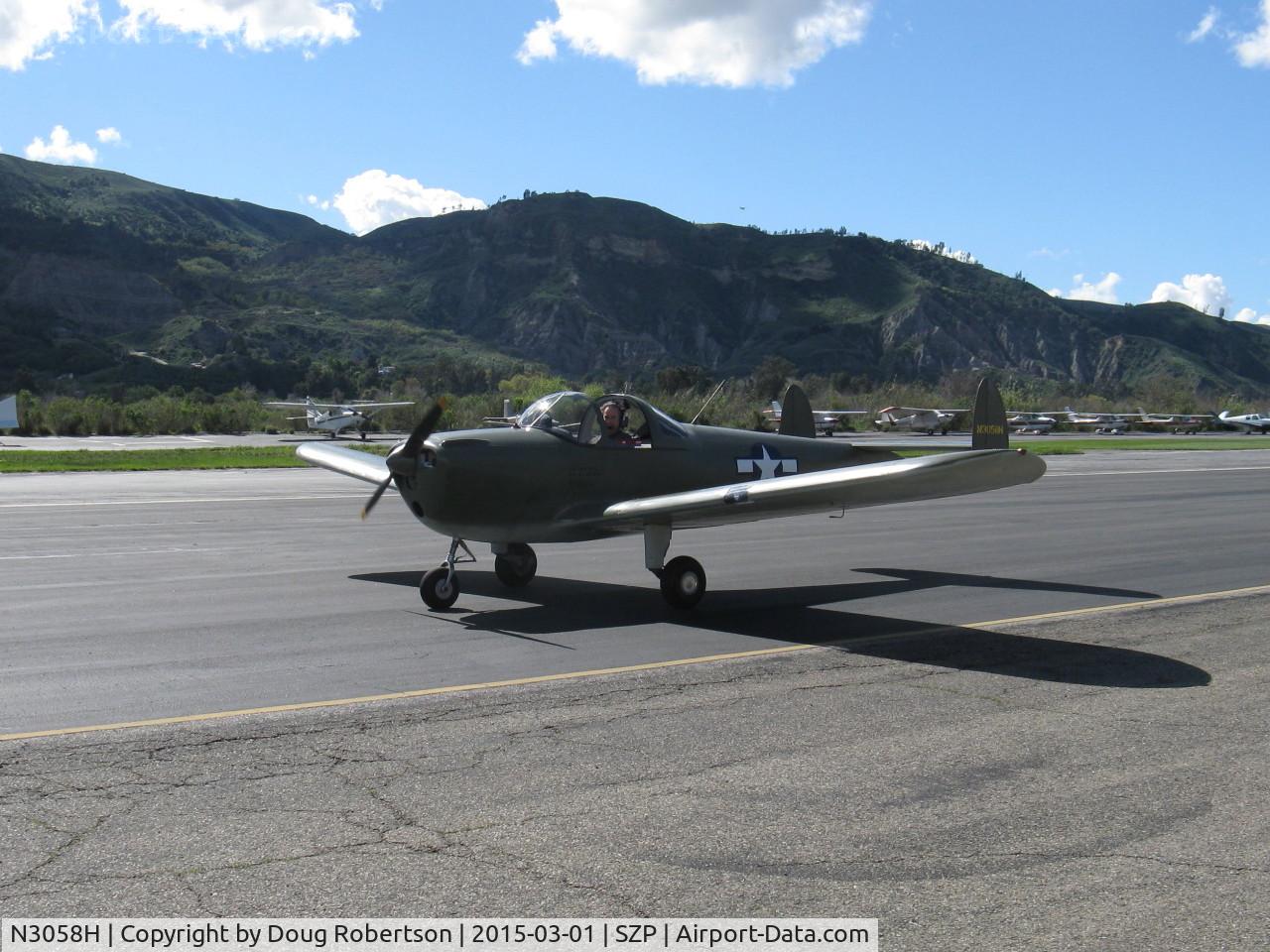 N3058H, 1946 Erco 415C Ercoupe C/N 3683, 1946 ERCO Ercoupe 415-C, Continental C-85 85 Hp, taxi to fuel dock