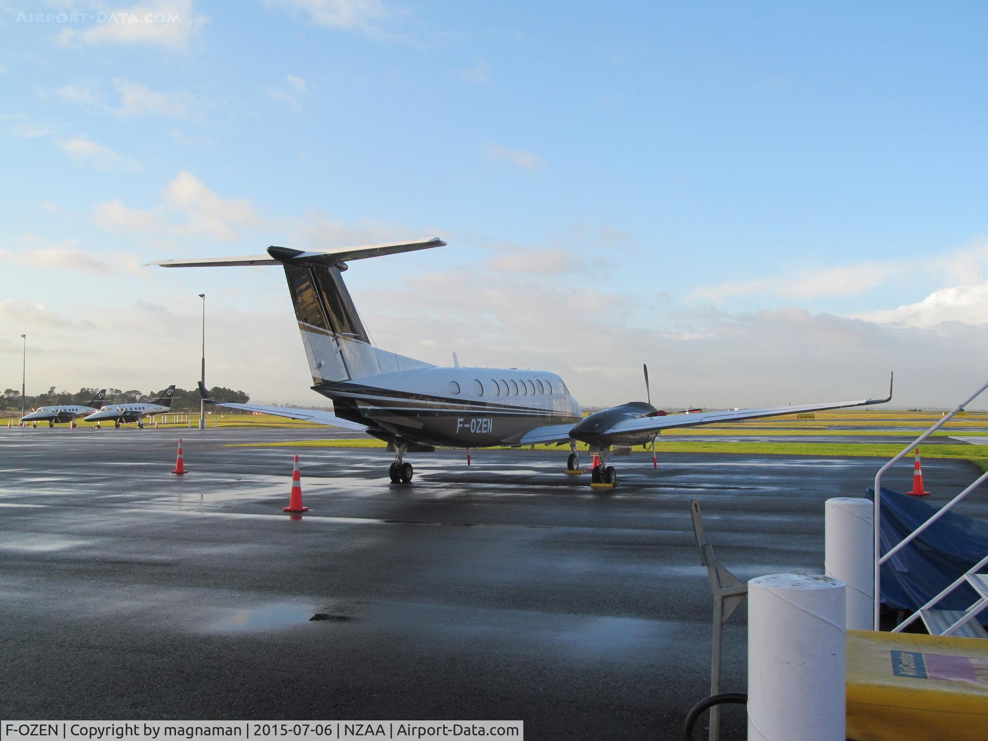 F-OZEN, 2007 Beechcraft King Air 300 C/N FL-525, on apron at AKL
