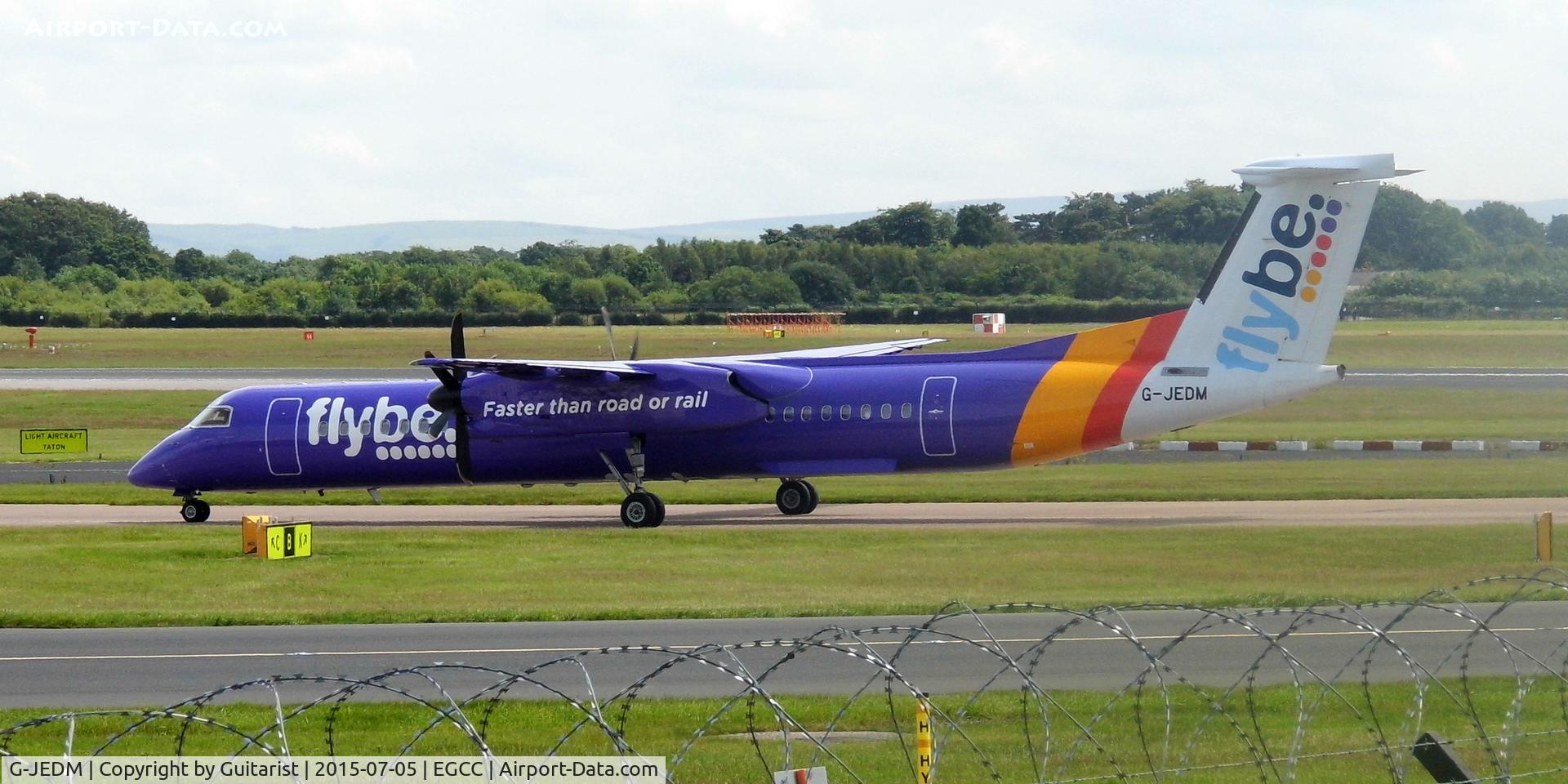 G-JEDM, 2003 De Havilland Canada DHC-8-402Q Dash 8 C/N 4077, At Manchester