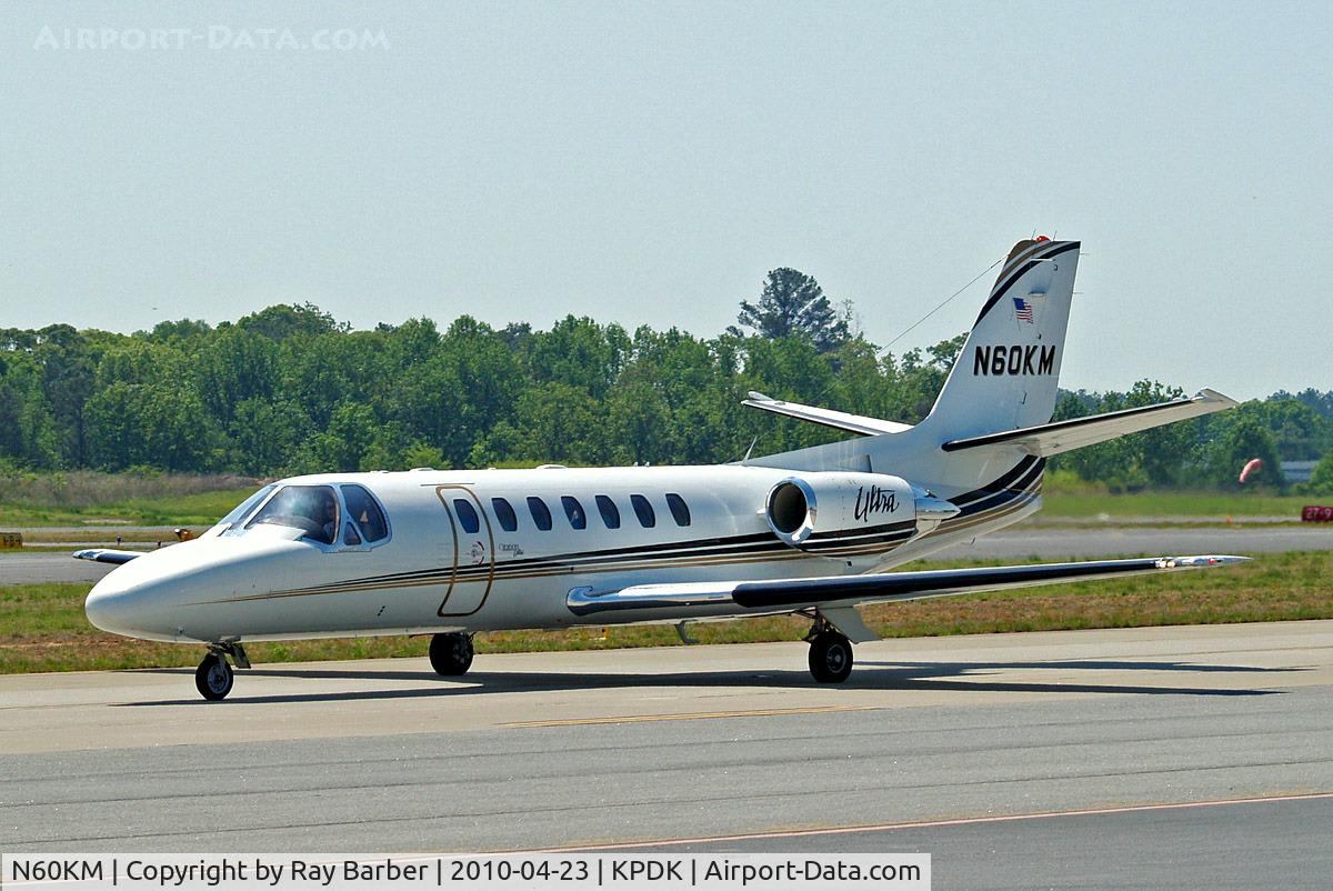 N60KM, 1998 Cessna 560 Citation Ultra C/N 560-0453, Cessna Citation Ultra [560-0453] Atlanta-Dekalb Peachtree~N 23/04/2010