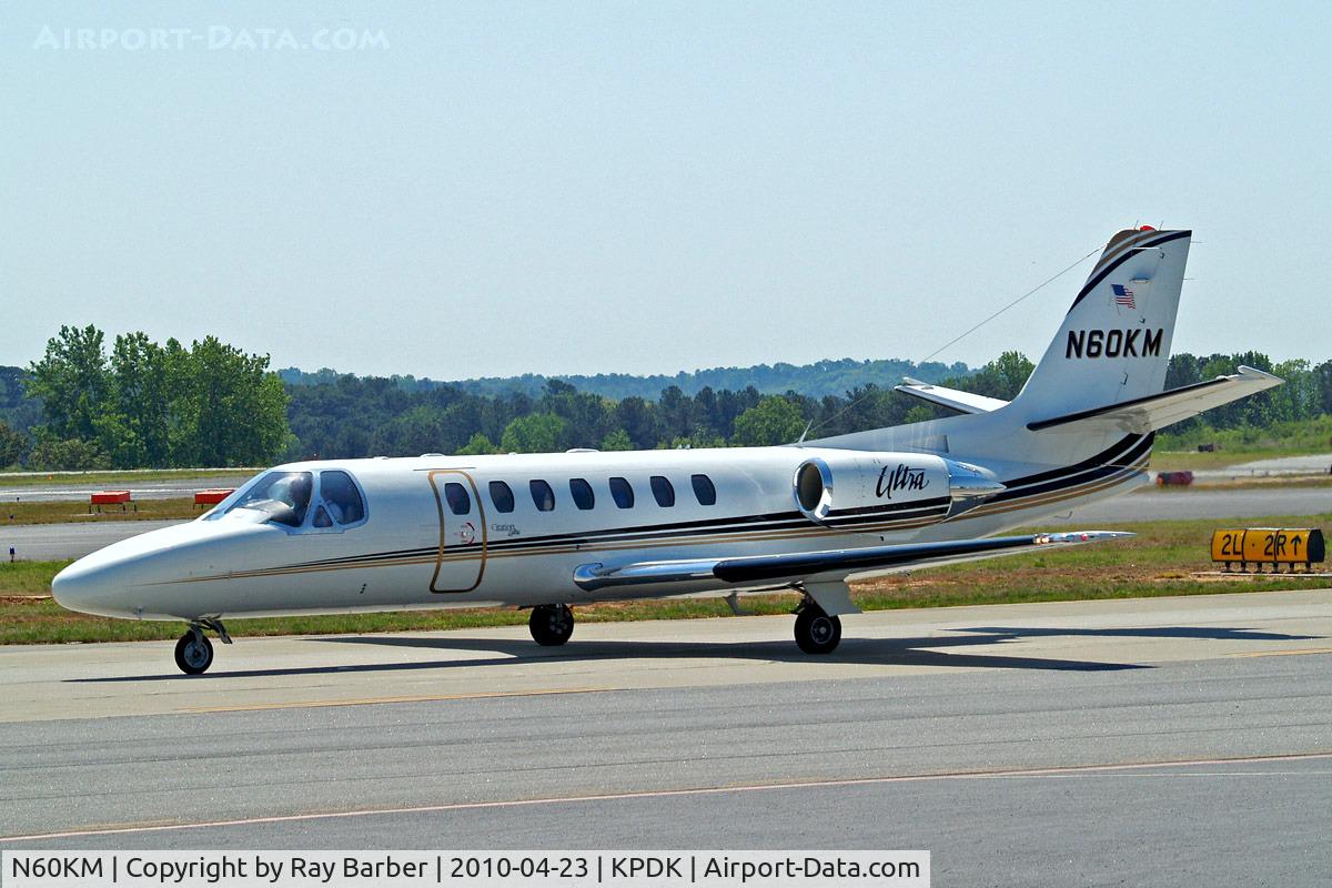 N60KM, 1998 Cessna 560 Citation Ultra C/N 560-0453, Cessna Citation Ultra [560-0453] Atlanta-Dekalb Peachtree~N 23/04/2010